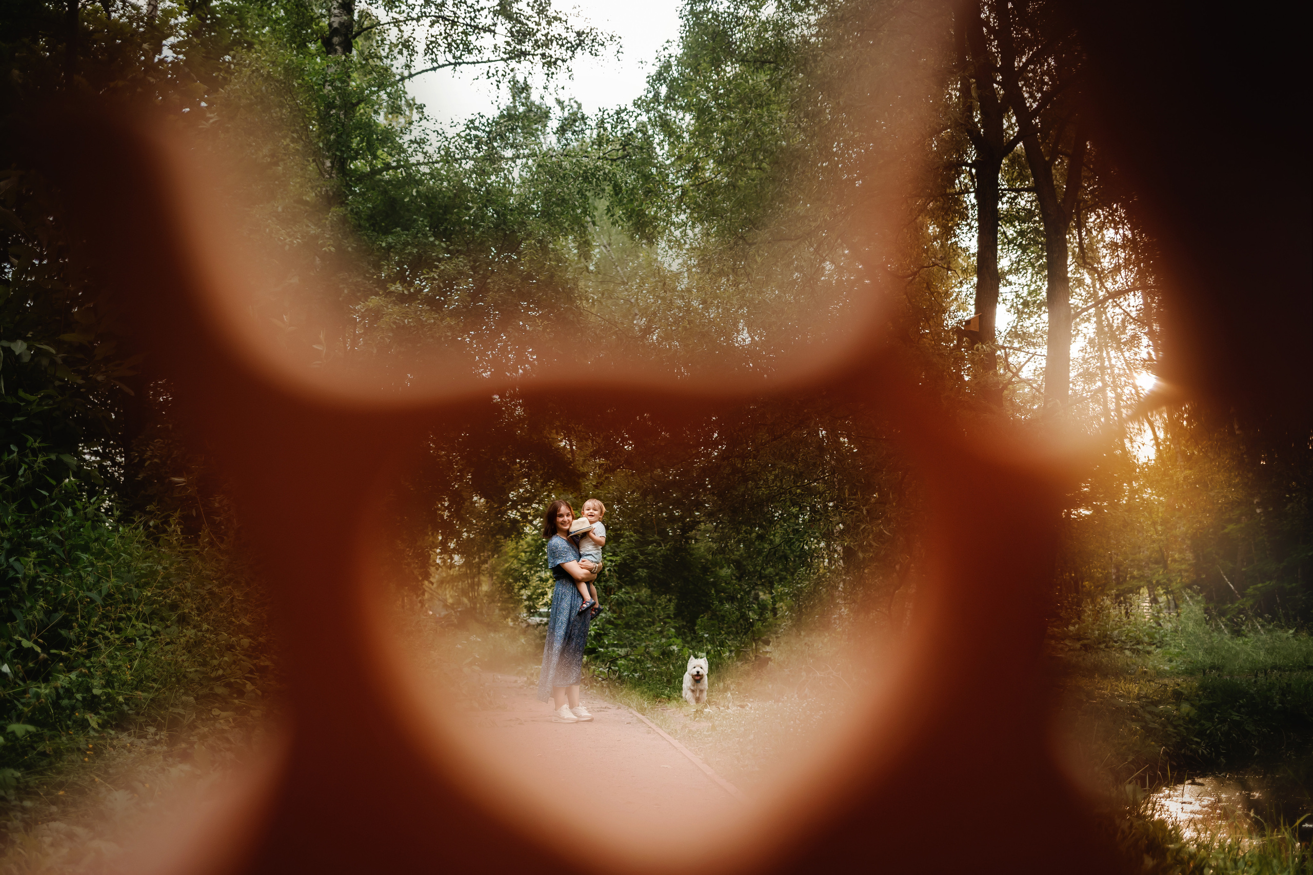 Перся и его семья в Ботаническом лесу