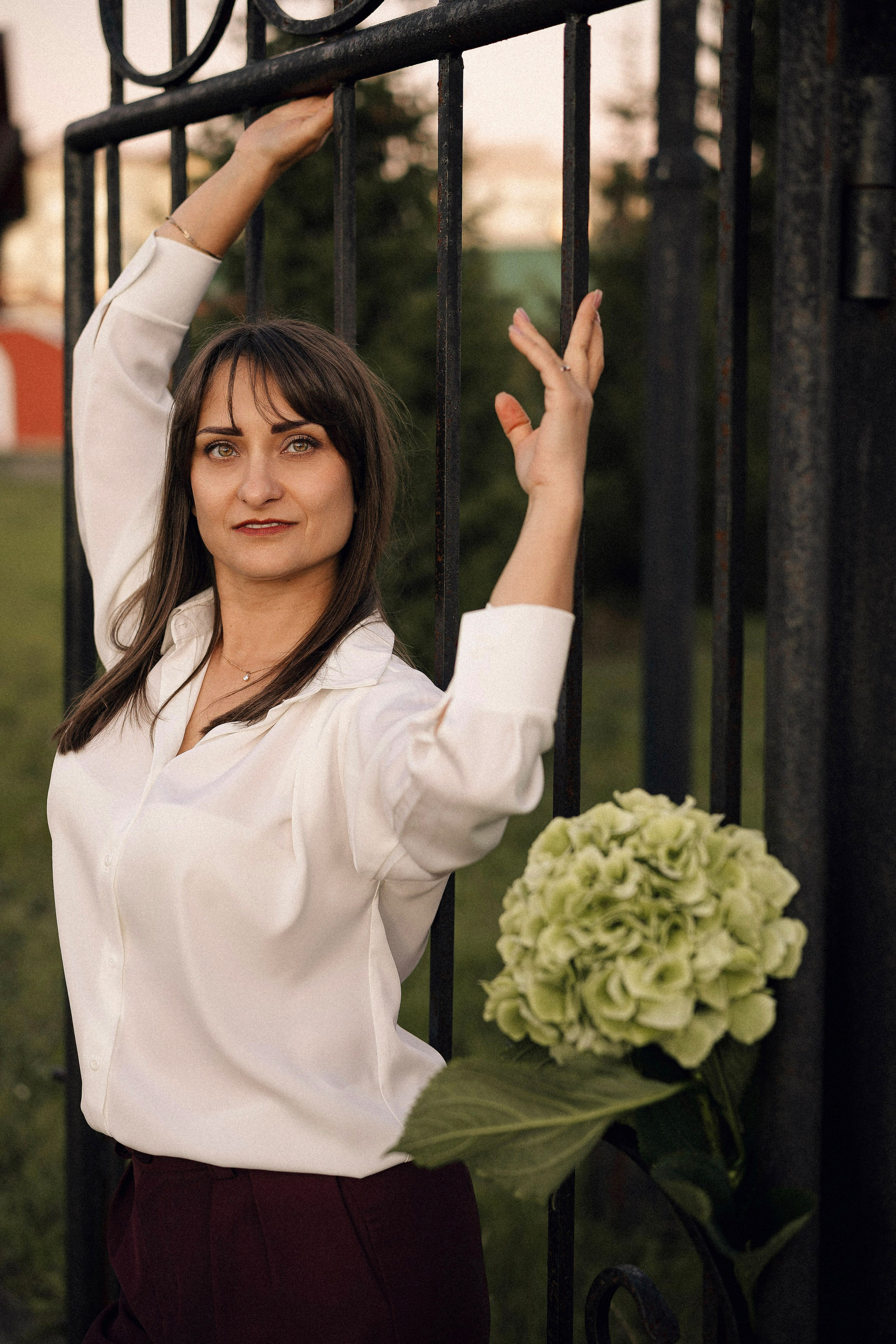 Натали с гортензией. Портретный, семейный и свадебный фотограф в Нарьян-Маре