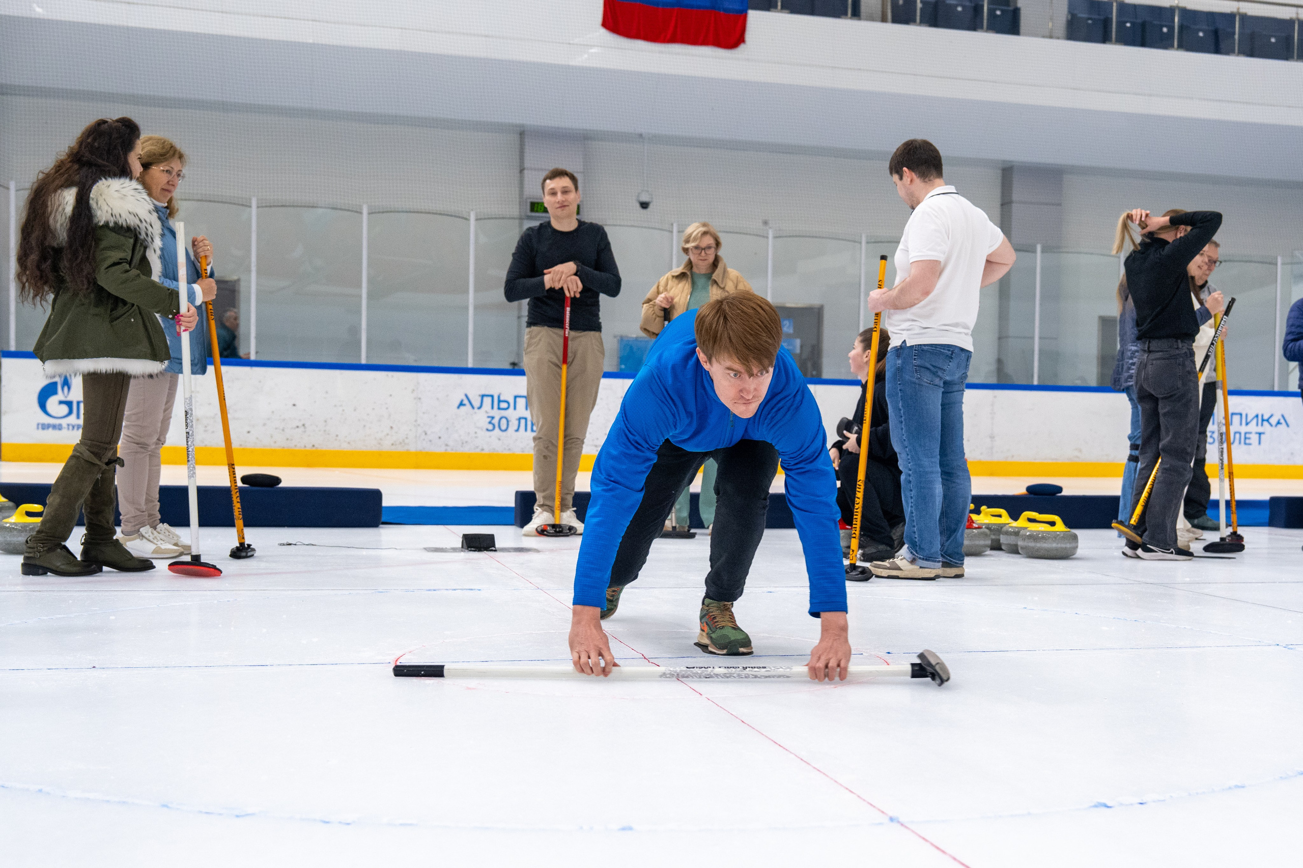 Керлинг для компании Р-Фарм. Репортажный фотограф в Красной Поляне и Сочи Павлюченко Екатерина