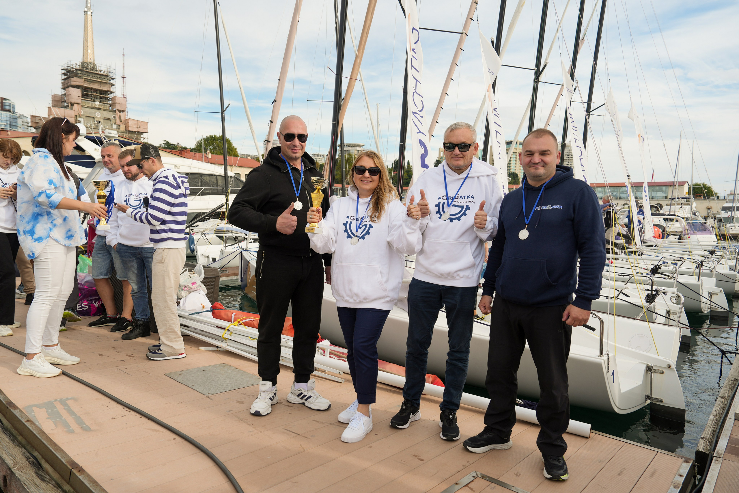 Яхтенная регата для компании Агрегатка. Репортажный фотограф в Красной Поляне и Сочи Павлюченко Екатерина