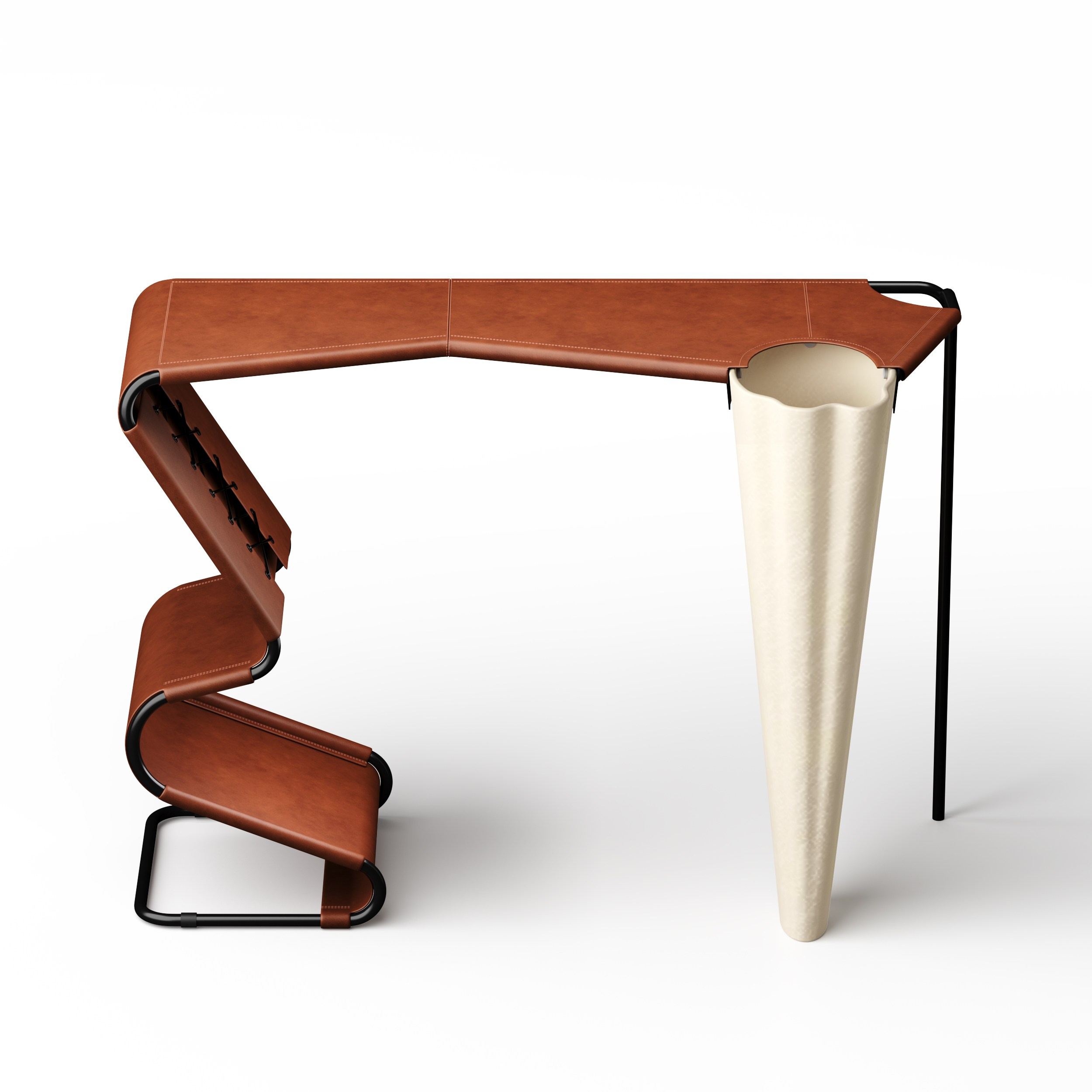 Консоль Eileen cognac 01.1. Nlodesign.com