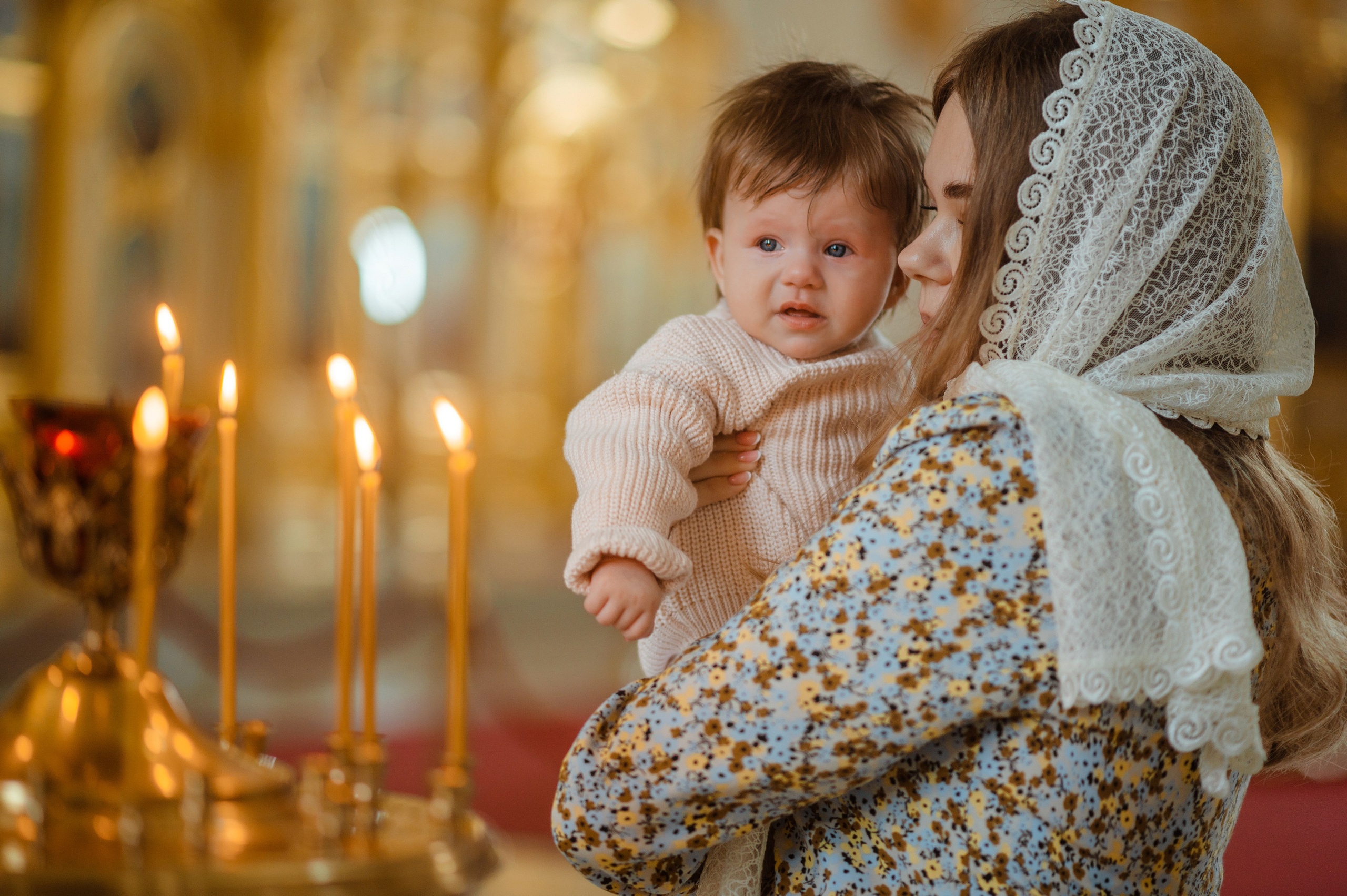 Крещение Сони. Спасский кафедральный собор. Свадебный и семейный Фотограф в Пензе Татьяна Лапоногова