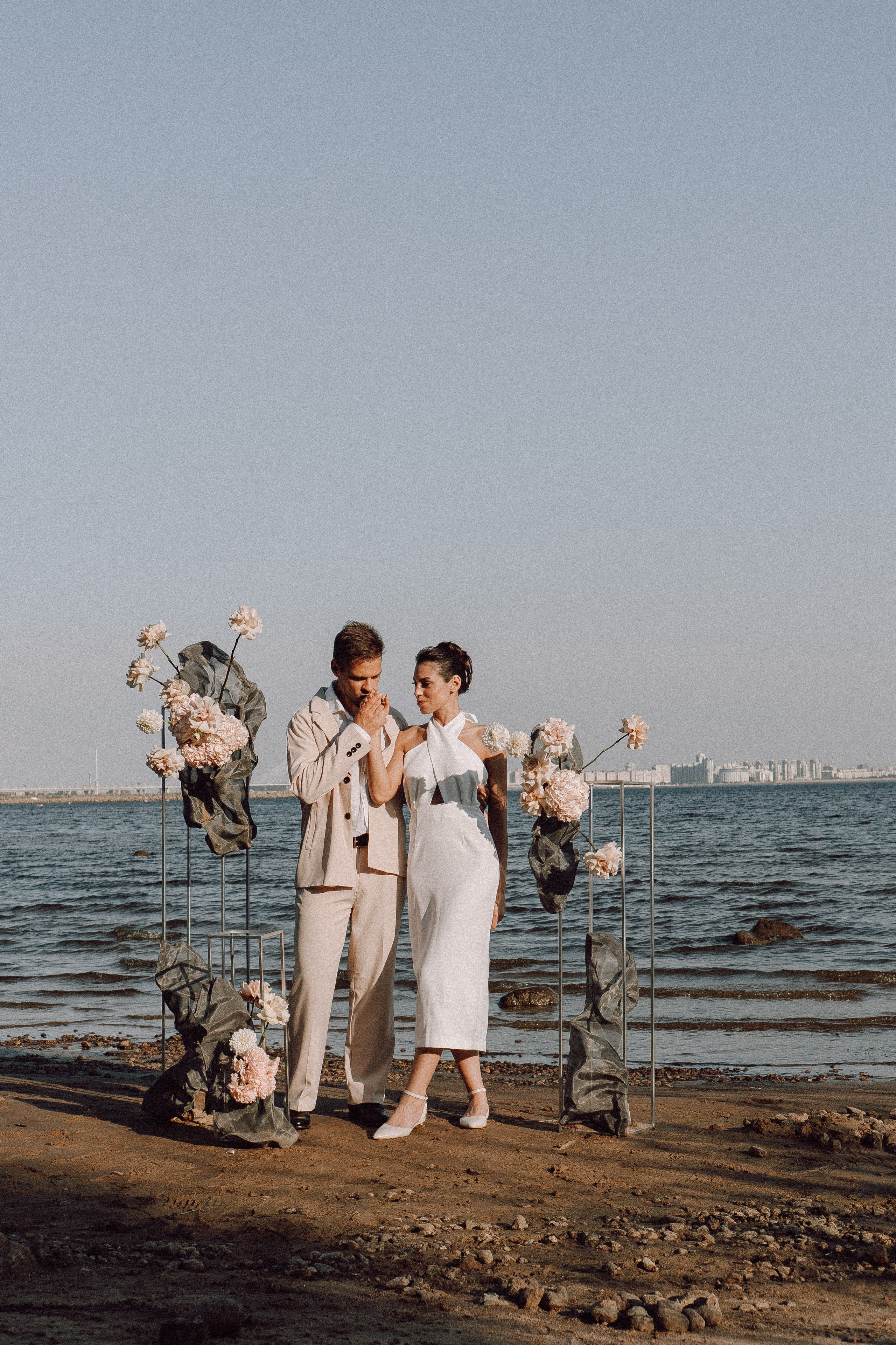 СВАДЕБНАЯ ФОТОСЕССИЯ ВЫЕЗДНОЙ ЦЕРЕМОНИИ (ФИНСКИЙ ЗАЛИВ). Профессиональный фотограф, Санкт-Петербург — Виктория Богомолова