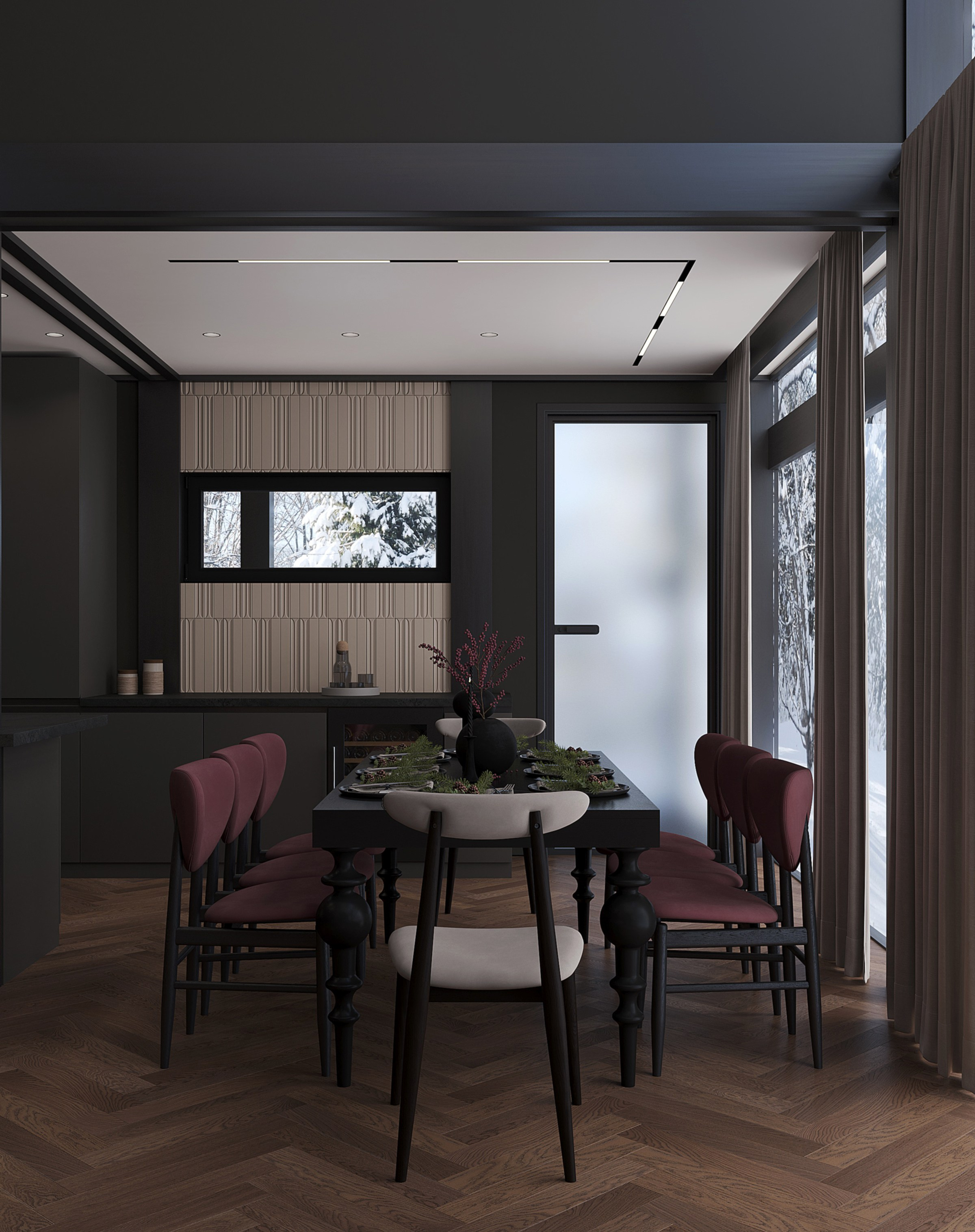 Проект Фахверк Омск. Студия дизайна интерьера Лактионовой Елены