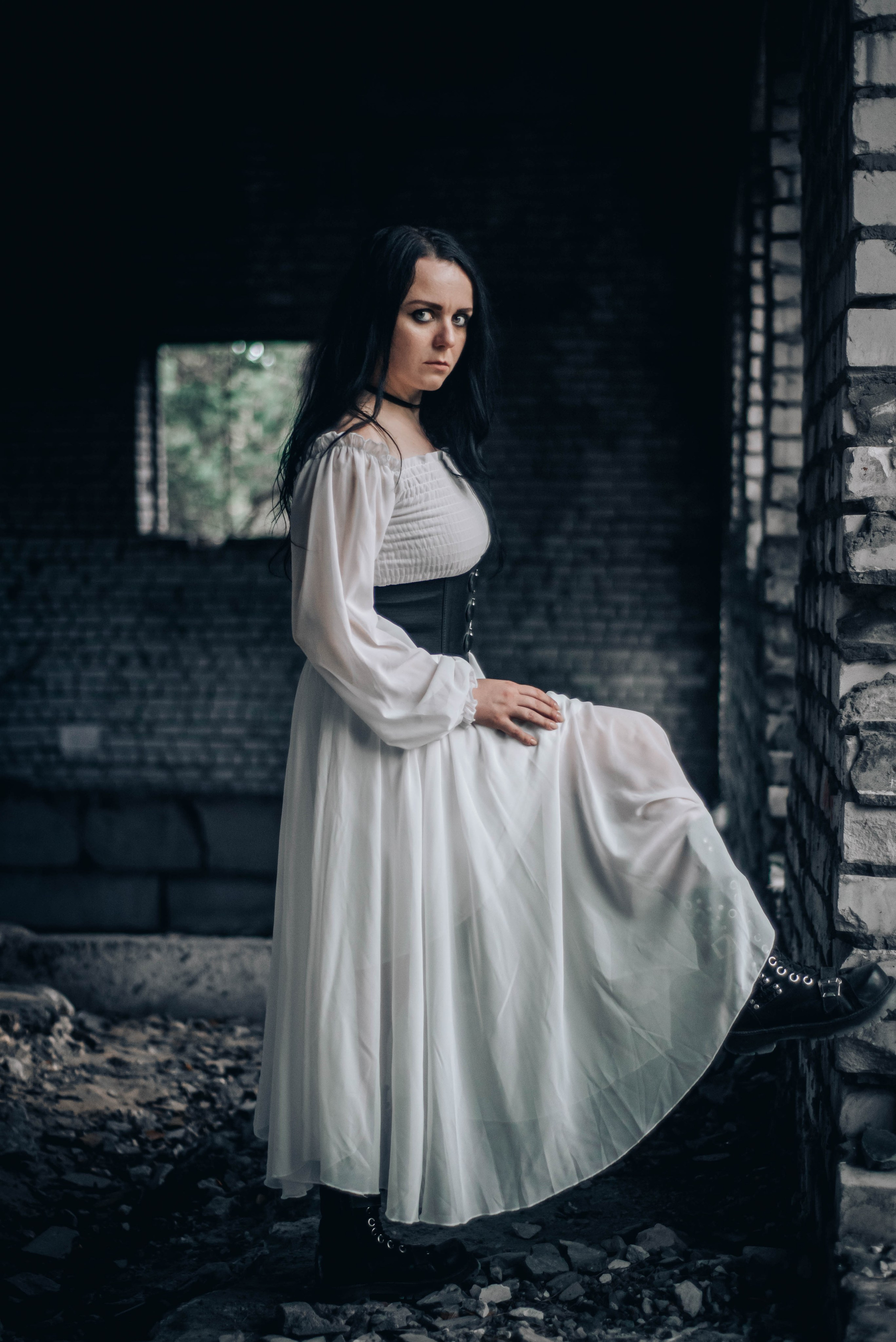 Готичная фотосессия для Ксюши. Мотофотограф в Нижнем Новгороде Динара Зуйкова