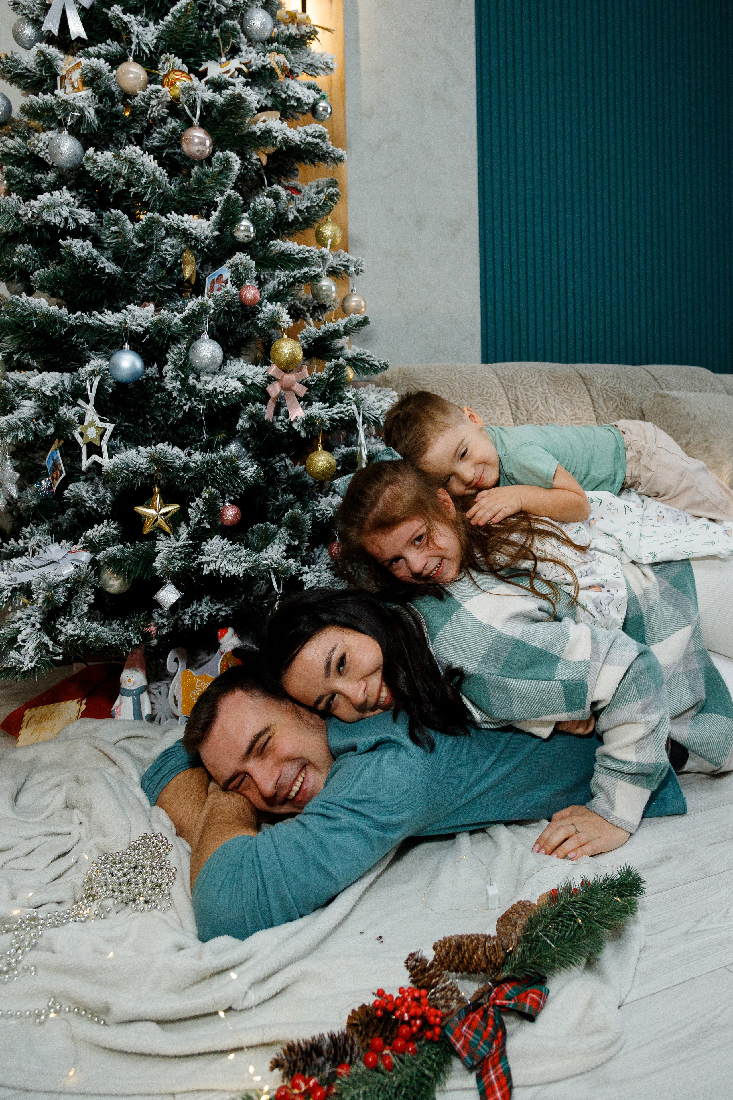 Предновогодняя домашняя фотосессия. Фотограф Александра Сыщенко