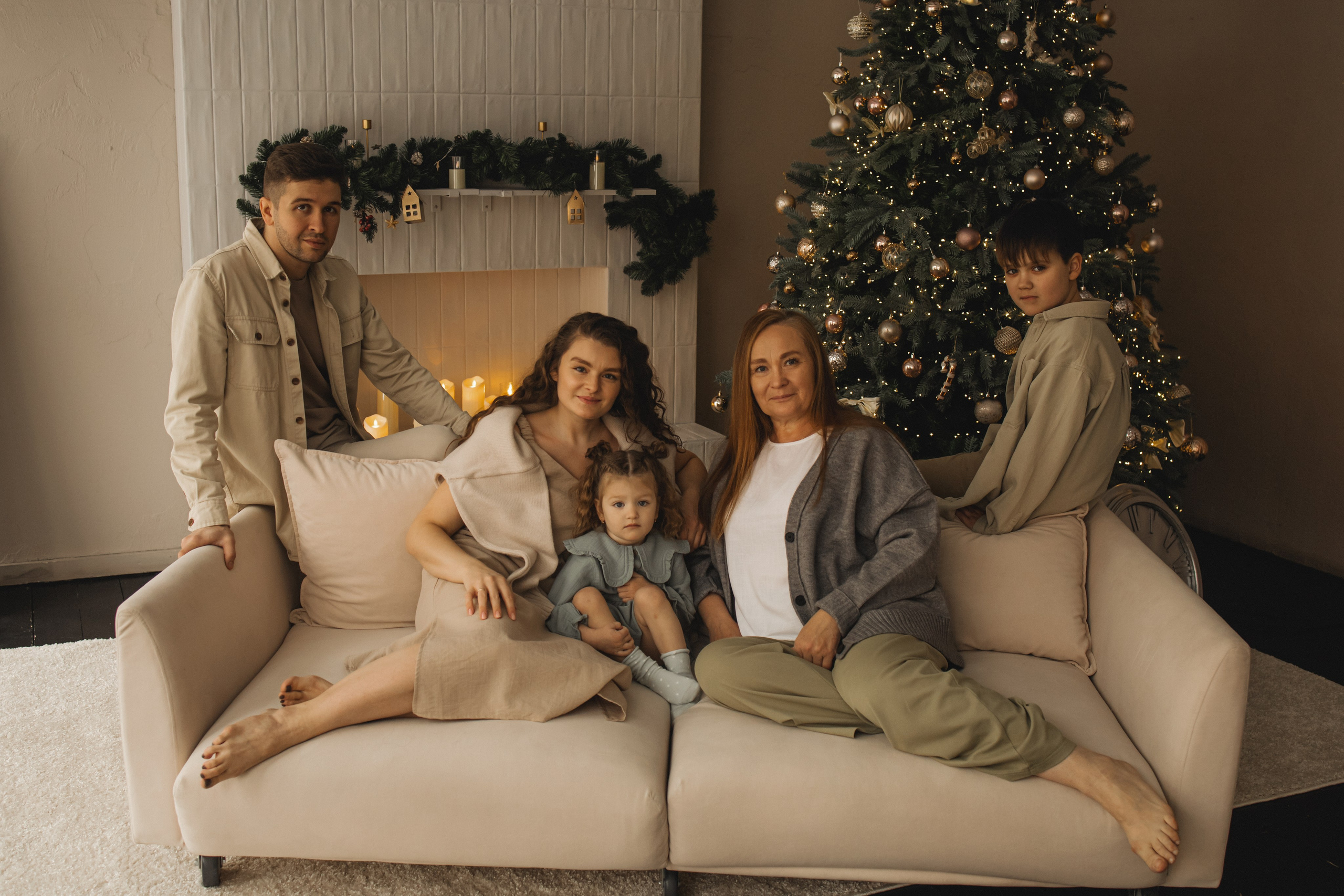 Семейная новогодняя фотосессия. Фотограф Екатеринбург Анастасия Лиханова