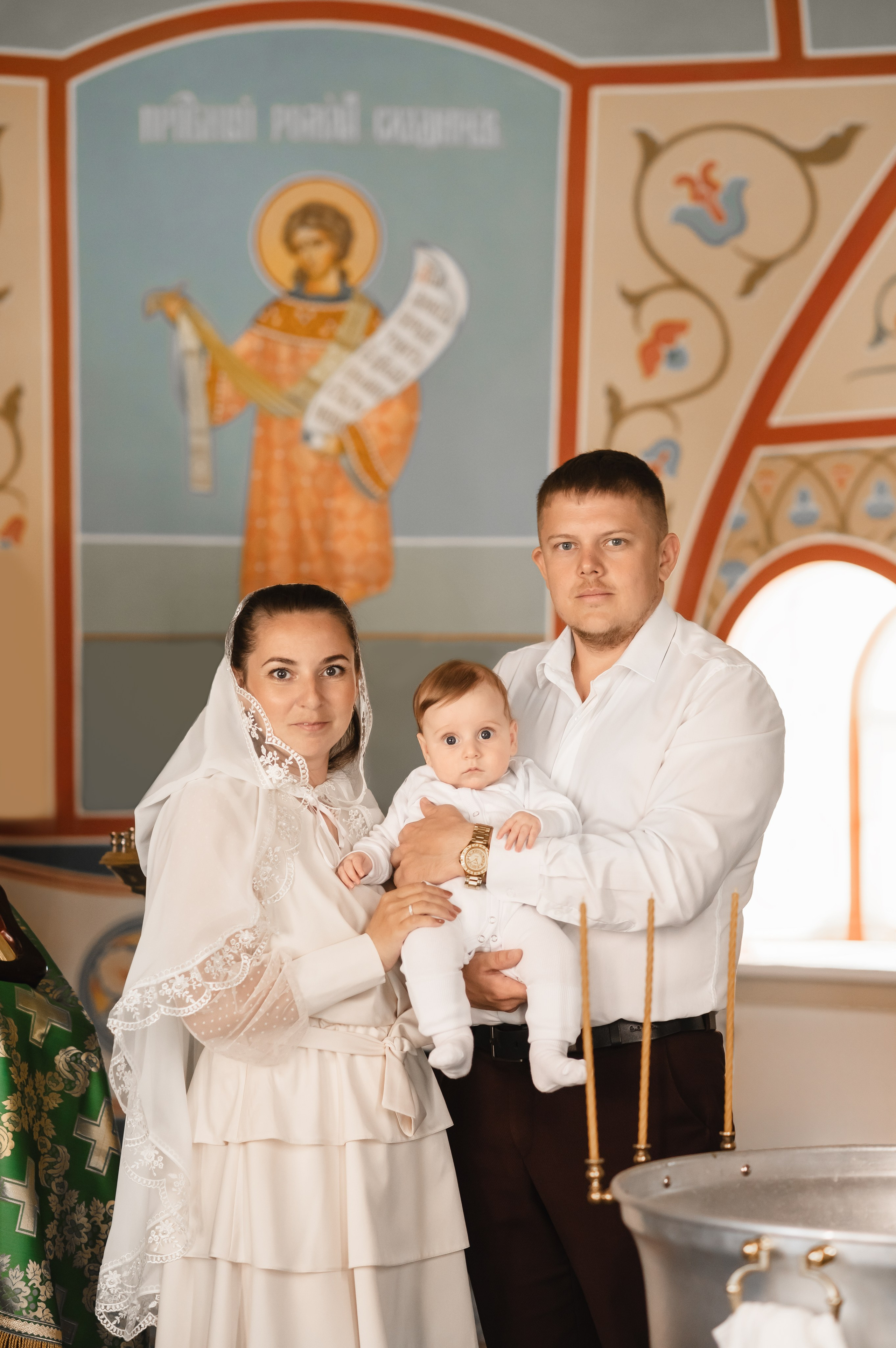 Храм Угрешского. Крещение на Вербное. Церковный фотограф на Таинство Крещения и Венчания в Оренбурге и Оренбургской области Екатерина Белкина