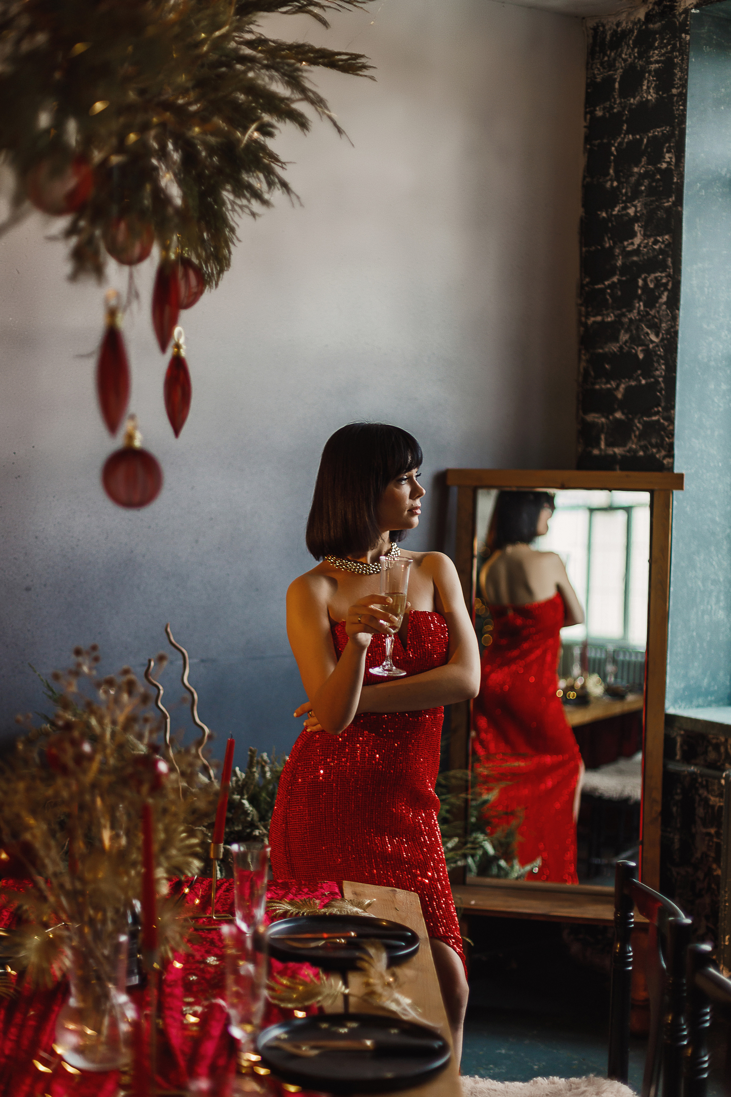 Новогодние семейные съёмки в фотостудии. Свадебный и семейный фотограф Дарья Осипова (Никитина). Саратов