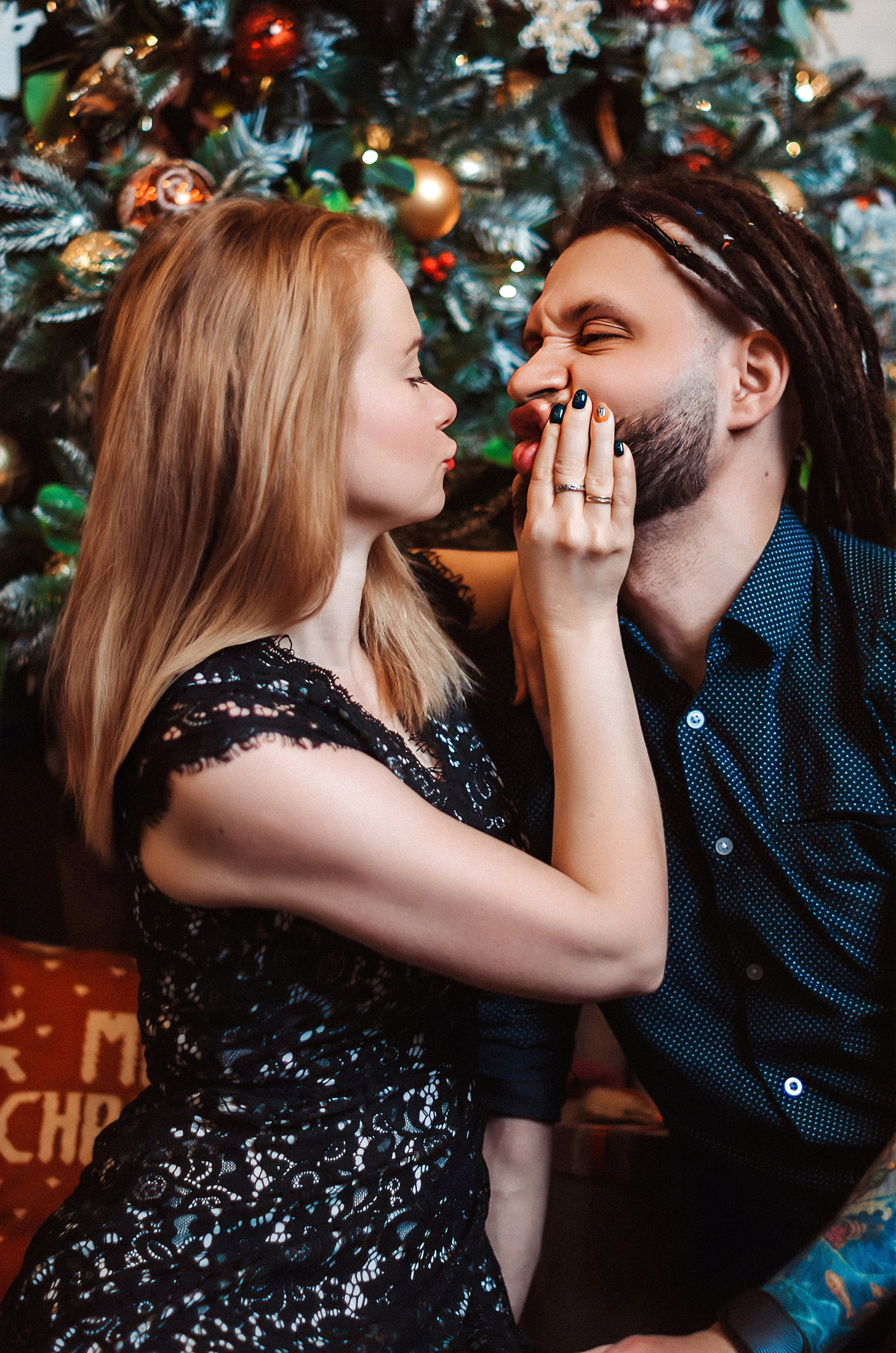 Новогодняя Love Story Виталии и Виталия. Фотограф Алиса Агафонова в Санкт-Петербурге