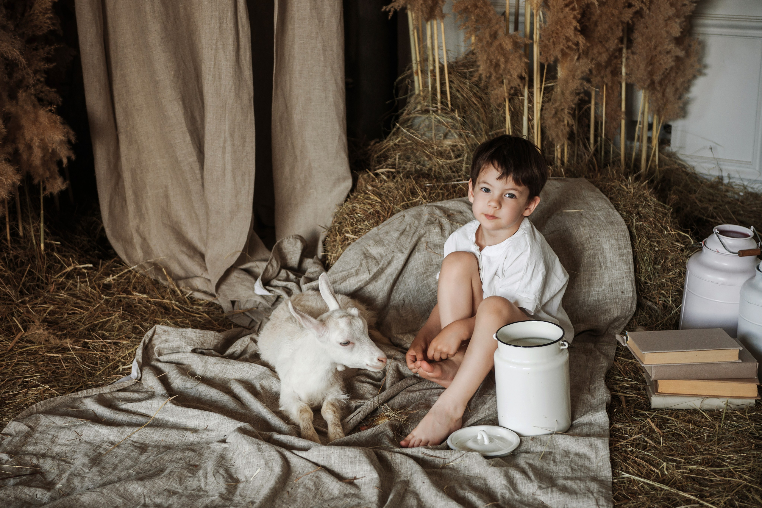 Съемка с козликом. Фотограф Кристина Гришина Рязань