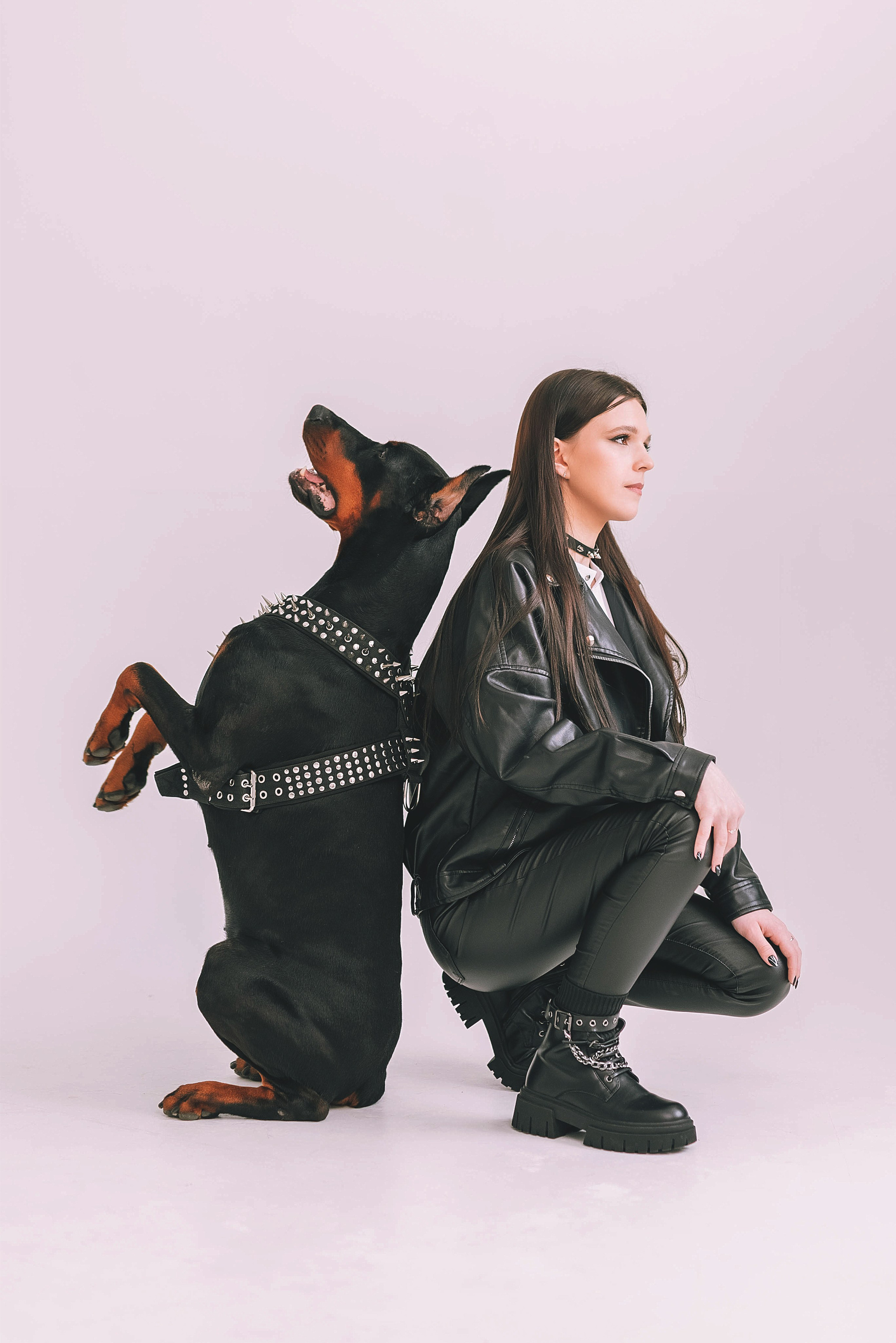 Фотосессия с доберманом. Семейный, детский фотограф в Воронеже Анна Никитина