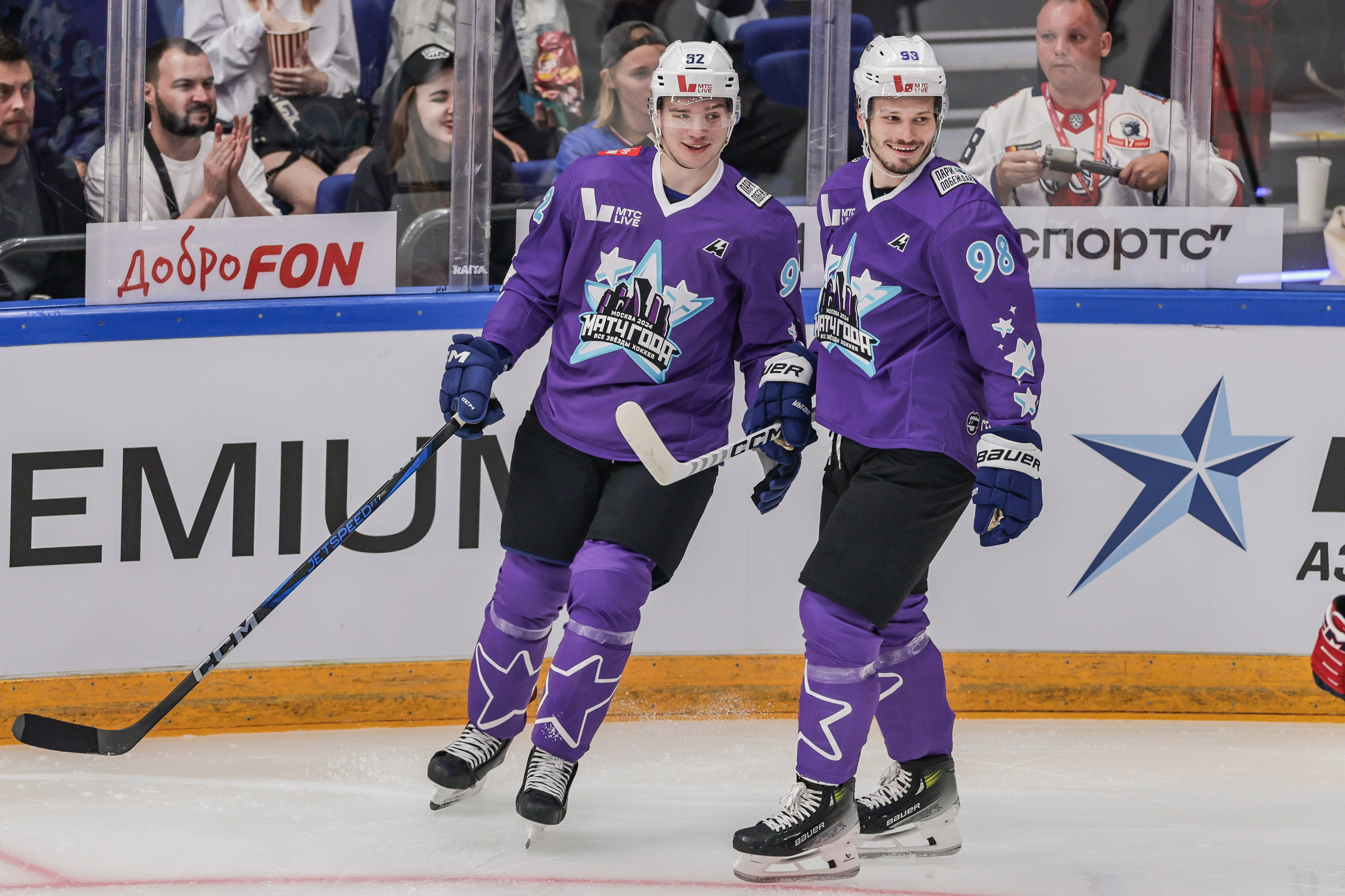 Матч года 2024: Игроки НХЛ против Игроков КХЛ. Спортивный репортажный фотограф Казань Нафис Сиразетдинов