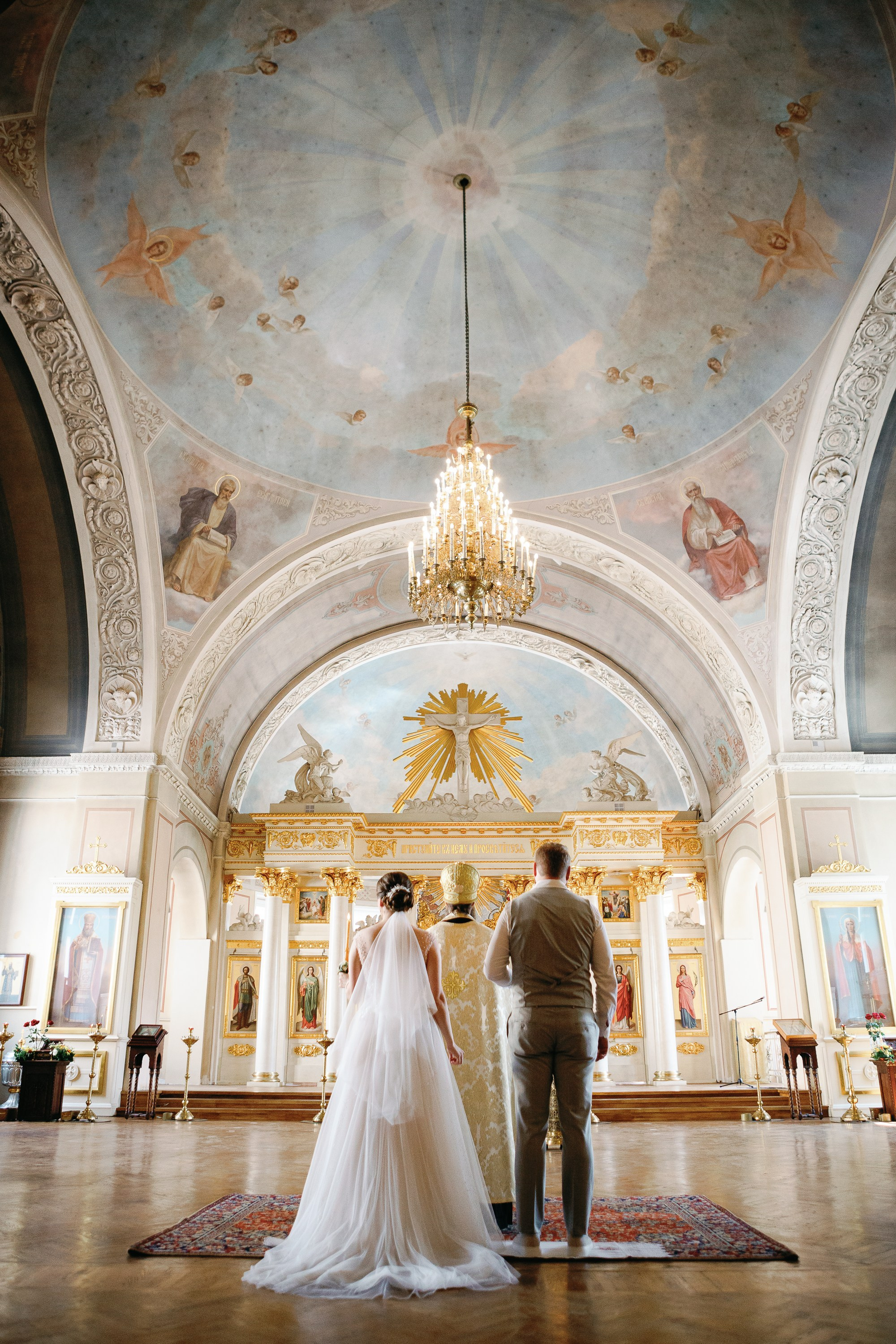 Домовый храм святой мученицы Татианы при Московском государственном университете имени М.В. Ломоносова. Венчание.