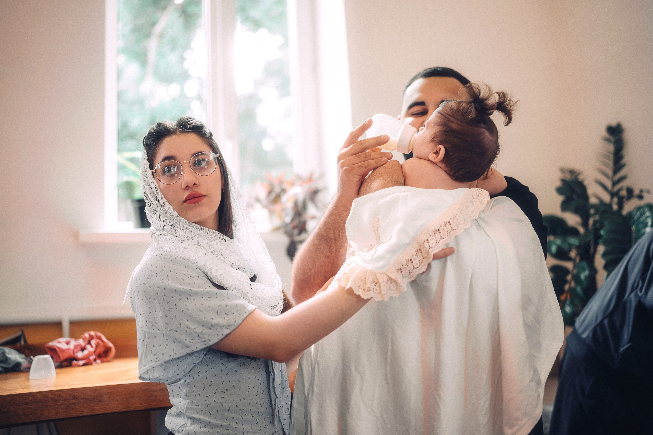 Фотосъемка таинства крещения в Воронеже.