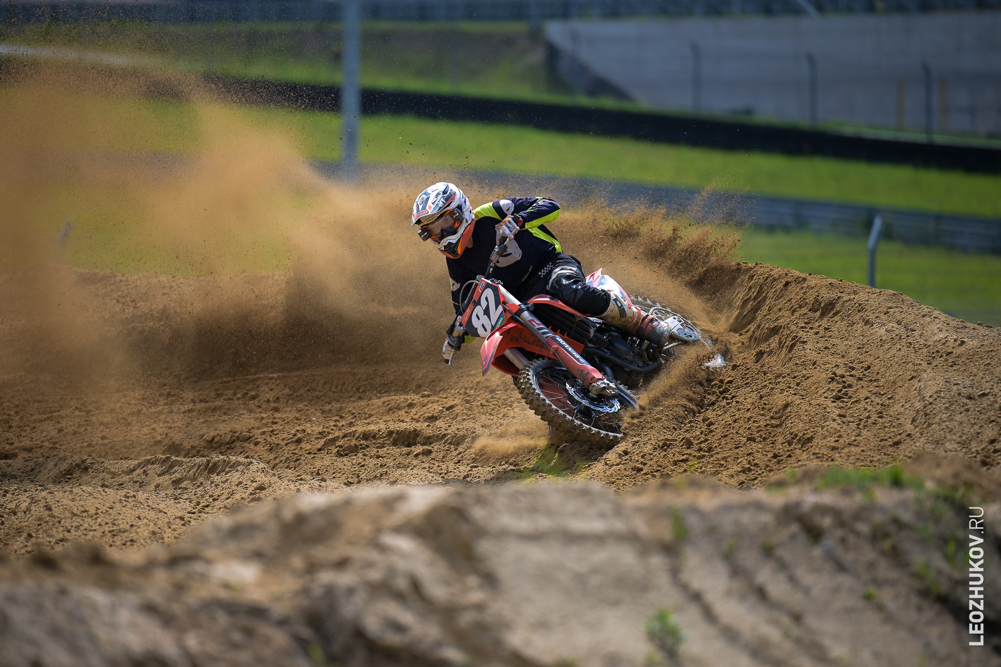1 round of ММТ RGP russian motocross championships. Sports photographer Leonid Zhukov