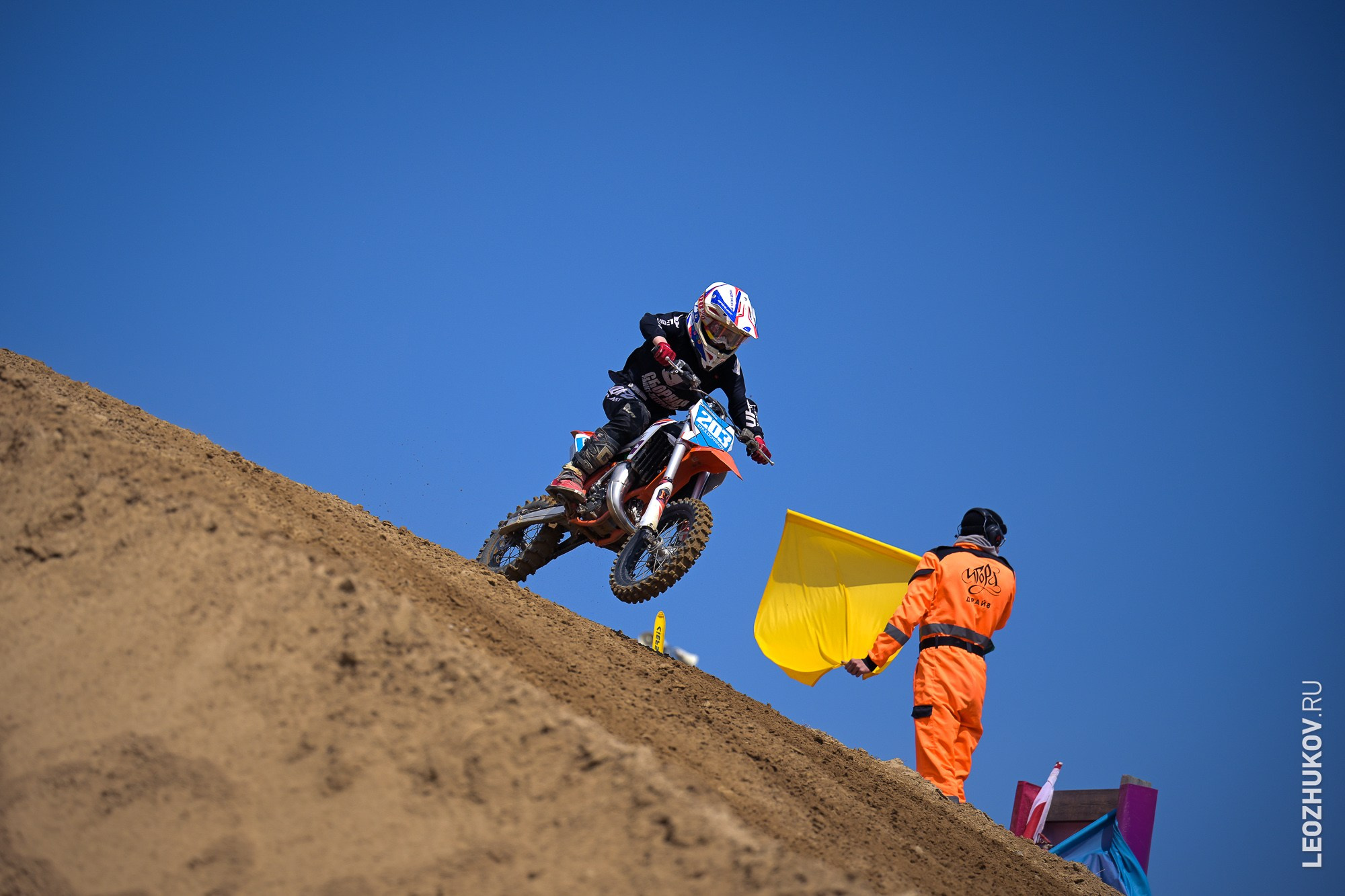1 round of ММТ RGP russian motocross championships. Sports photographer Leonid Zhukov