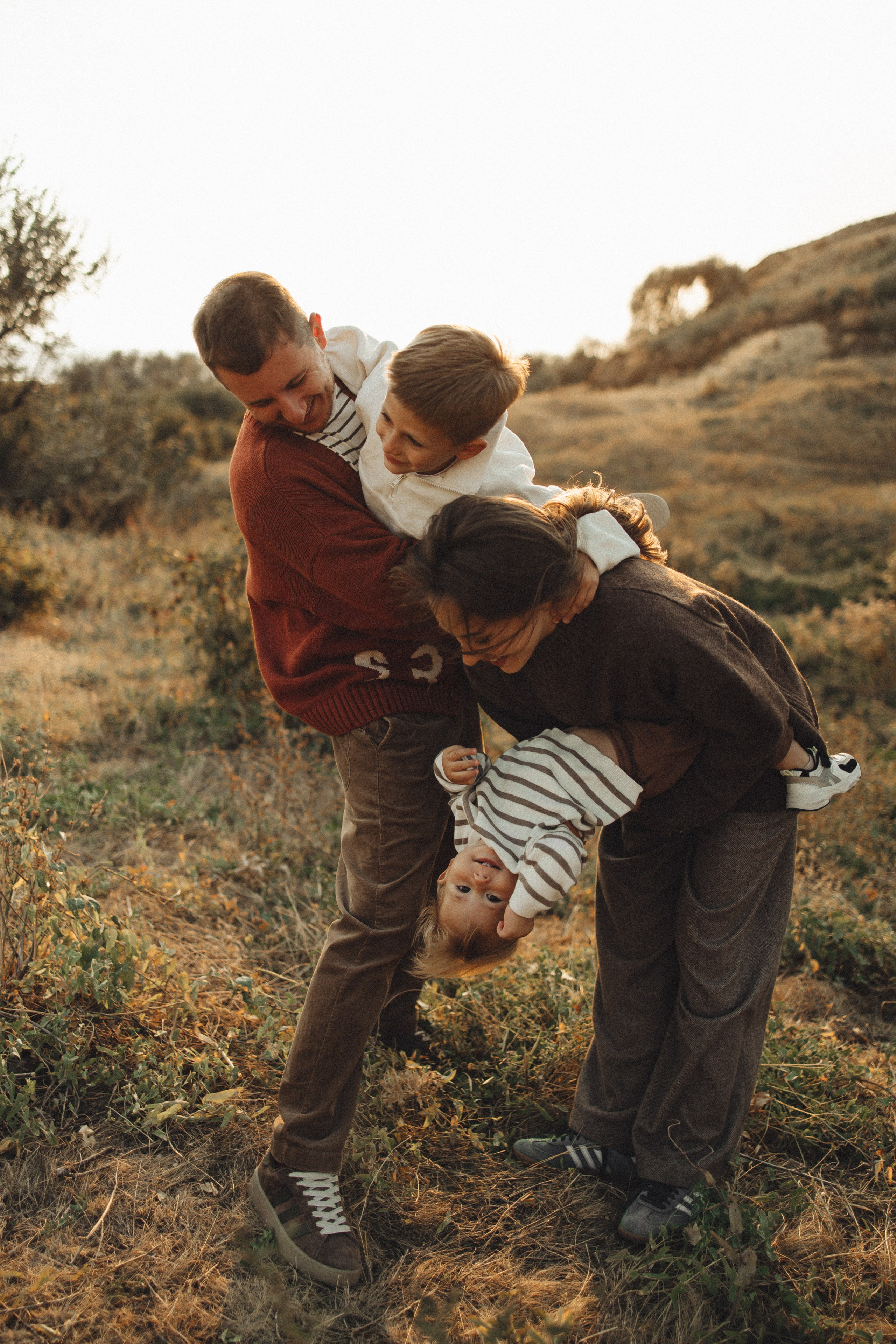 Семейная история, закат в Мержаново. Семейный и детский фотограф, таганрог, ростов-на-дону