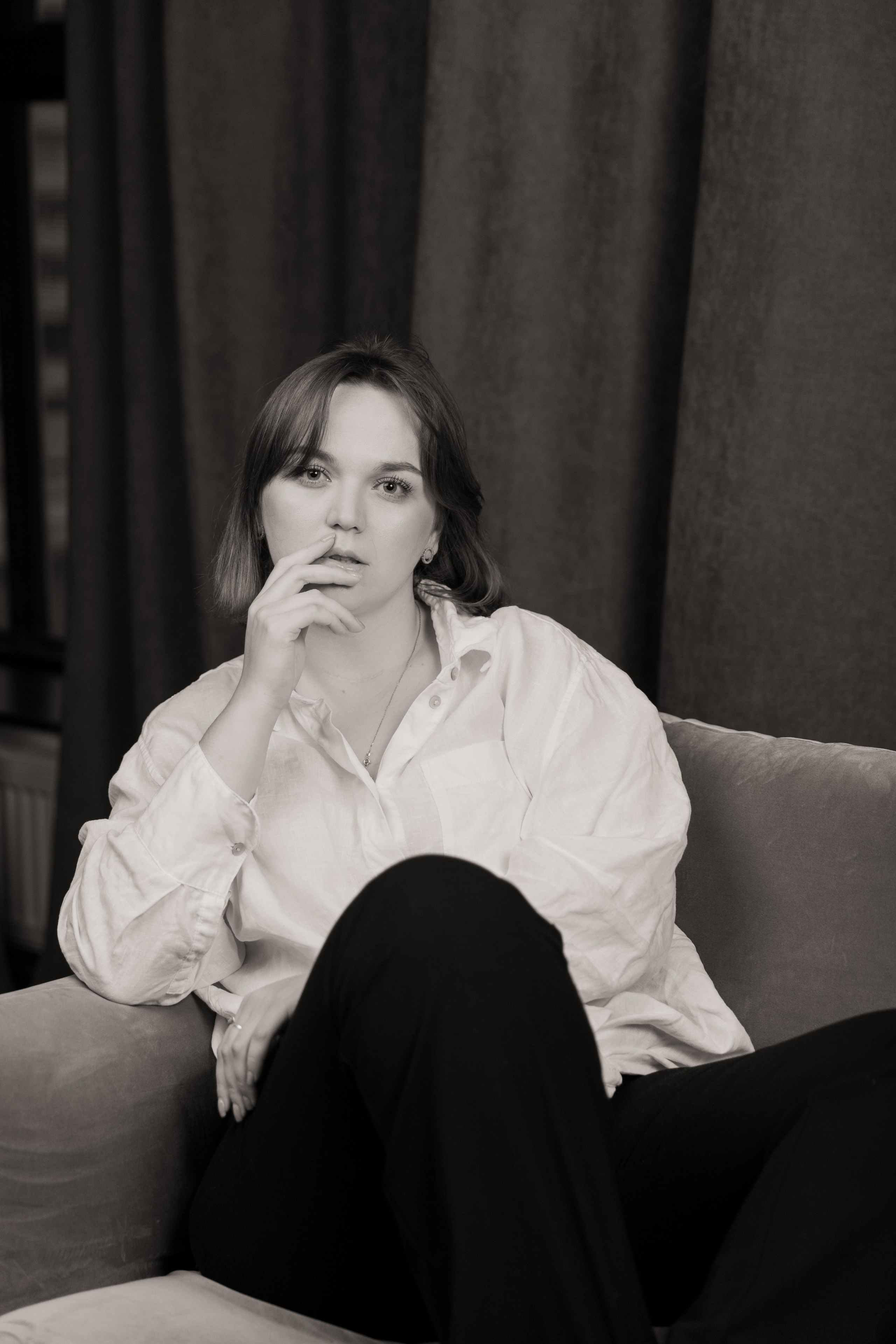 Женский портрет в студии. Портретный фотограф в Москве Анна Бобрик