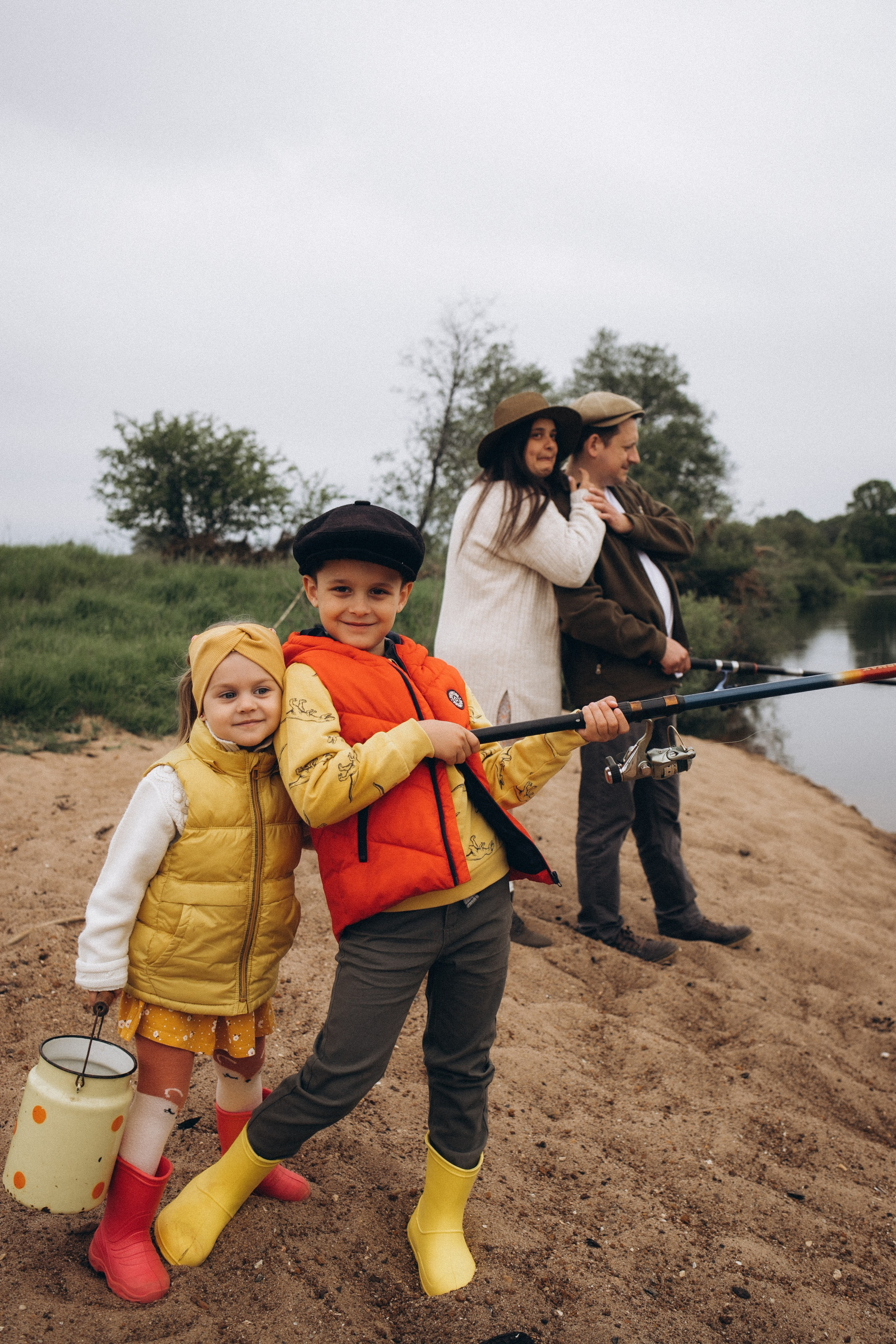 Вася, Юля, Сева и Полинка. Семейный и свадебный фотограф Анна Кожокарь