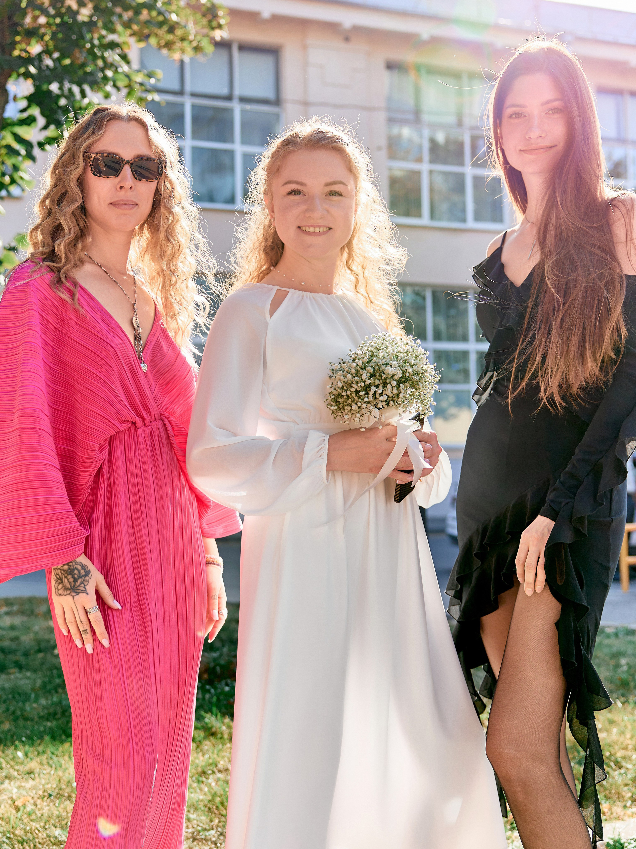 Свадебная прогулка в парке Горького в Москве