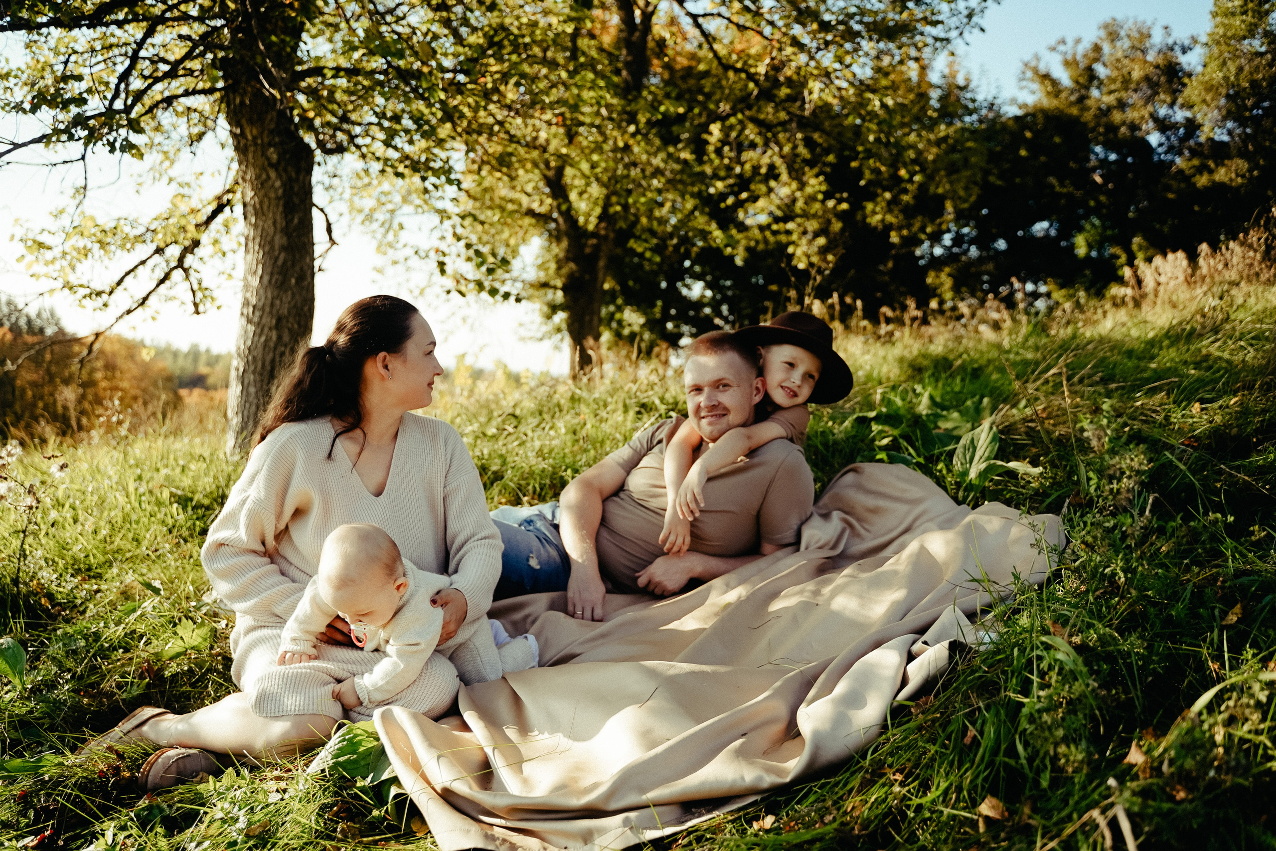 Семейная съемка осенью