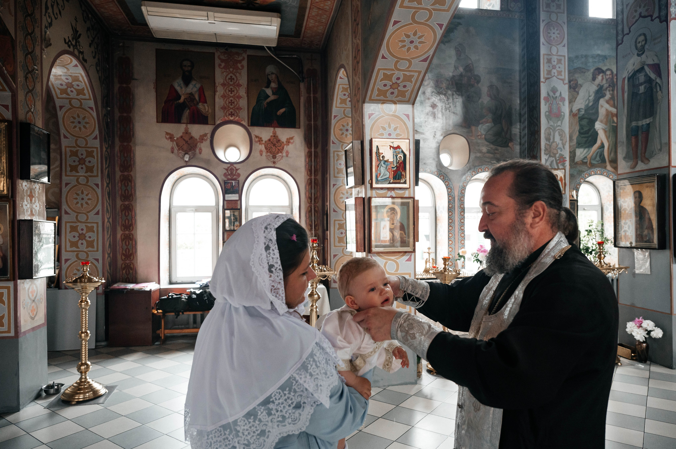 Крещение Андрюши. Детский и семейный фотограф выпускной альбом Приморско-Ахтарск