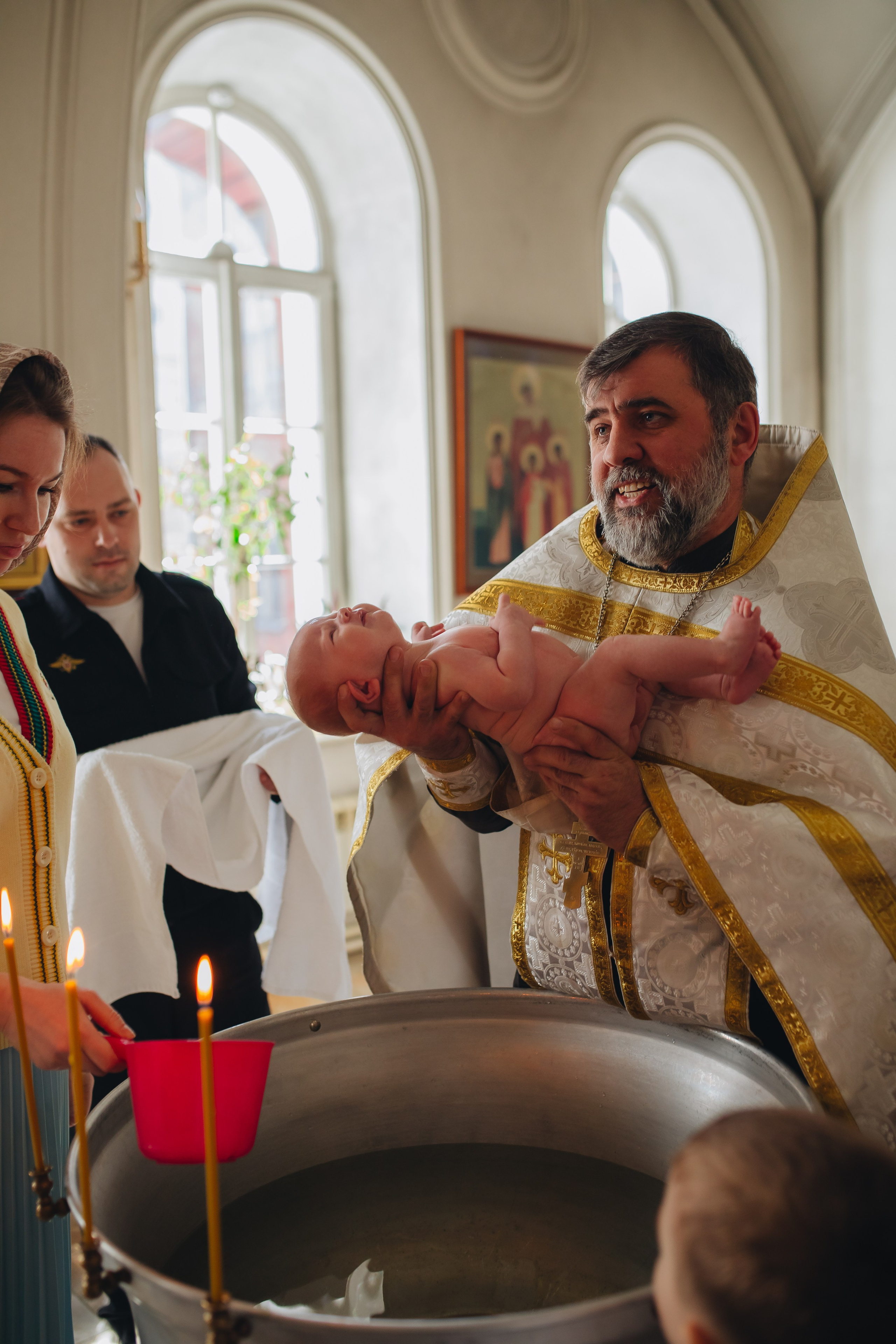 Крещение в светлом Храме. Семейный и детский фотограф в Москве Дорогова Екатерина