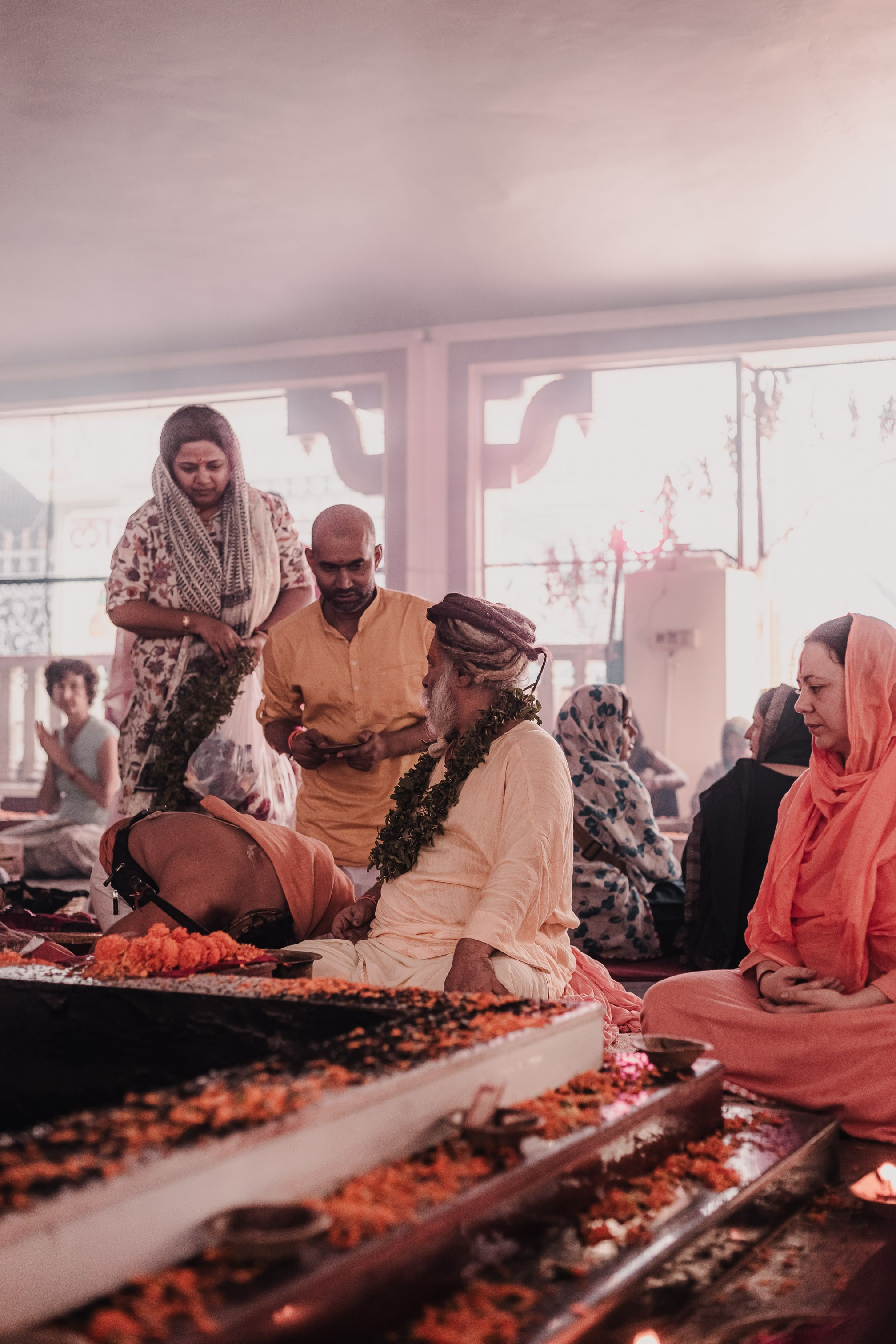 Navaratri yajna at Devraha Baba Ji ashram. Мариам Багдасарян
