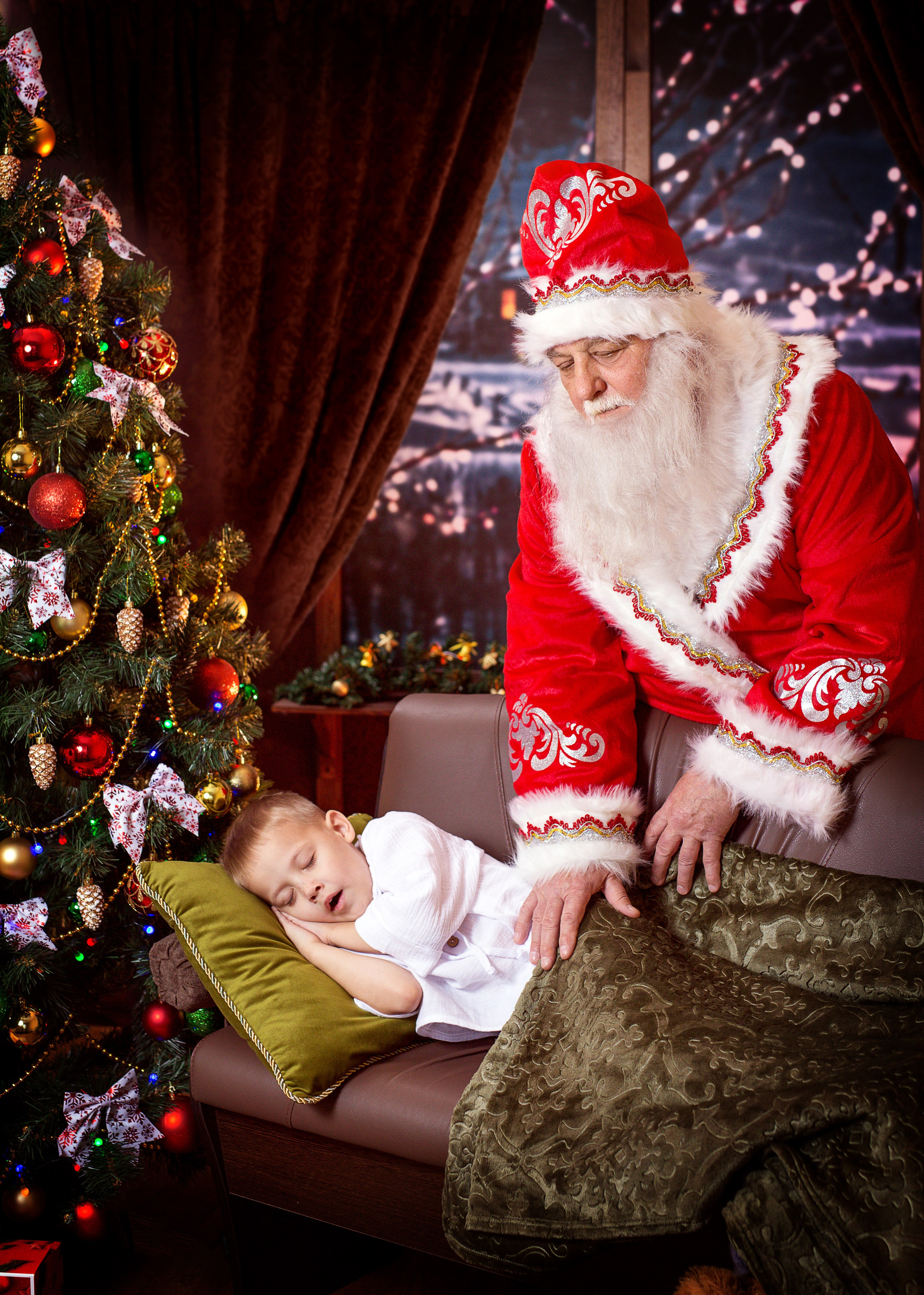 Фотосессия с Дедом Морозом 2022 год. Фотограф в детский сад Елена Колчева Новокузнецк