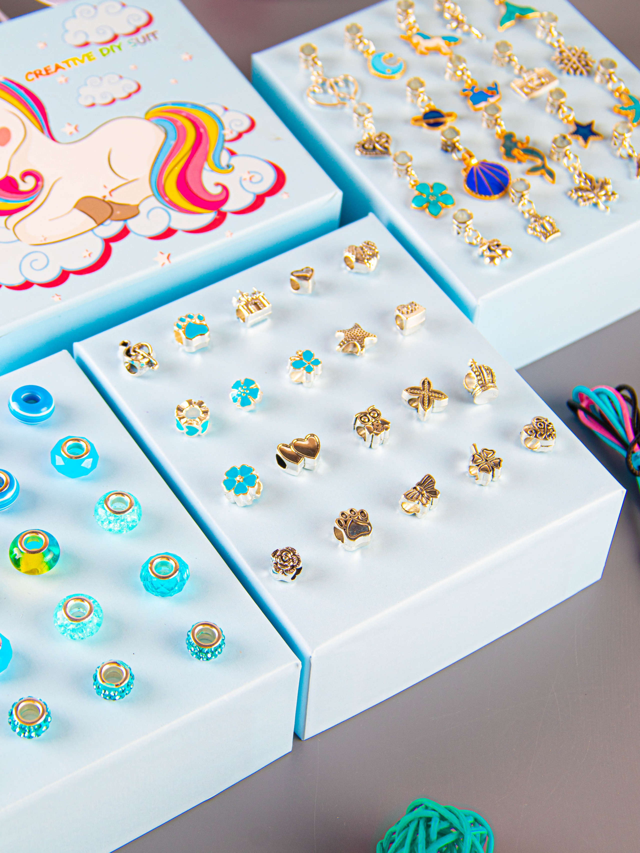 Набор по созданию браслетов (голубой). «Матрица»