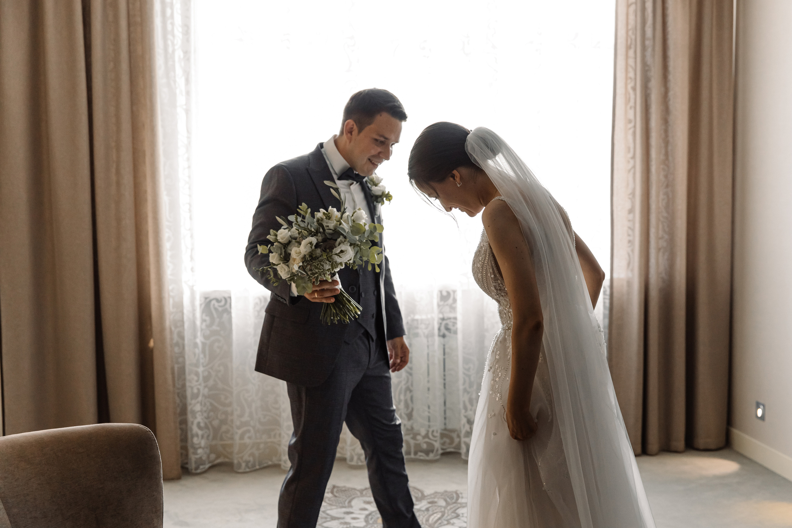 Свадьба Екатерины и Сергея. Стиль и нежность