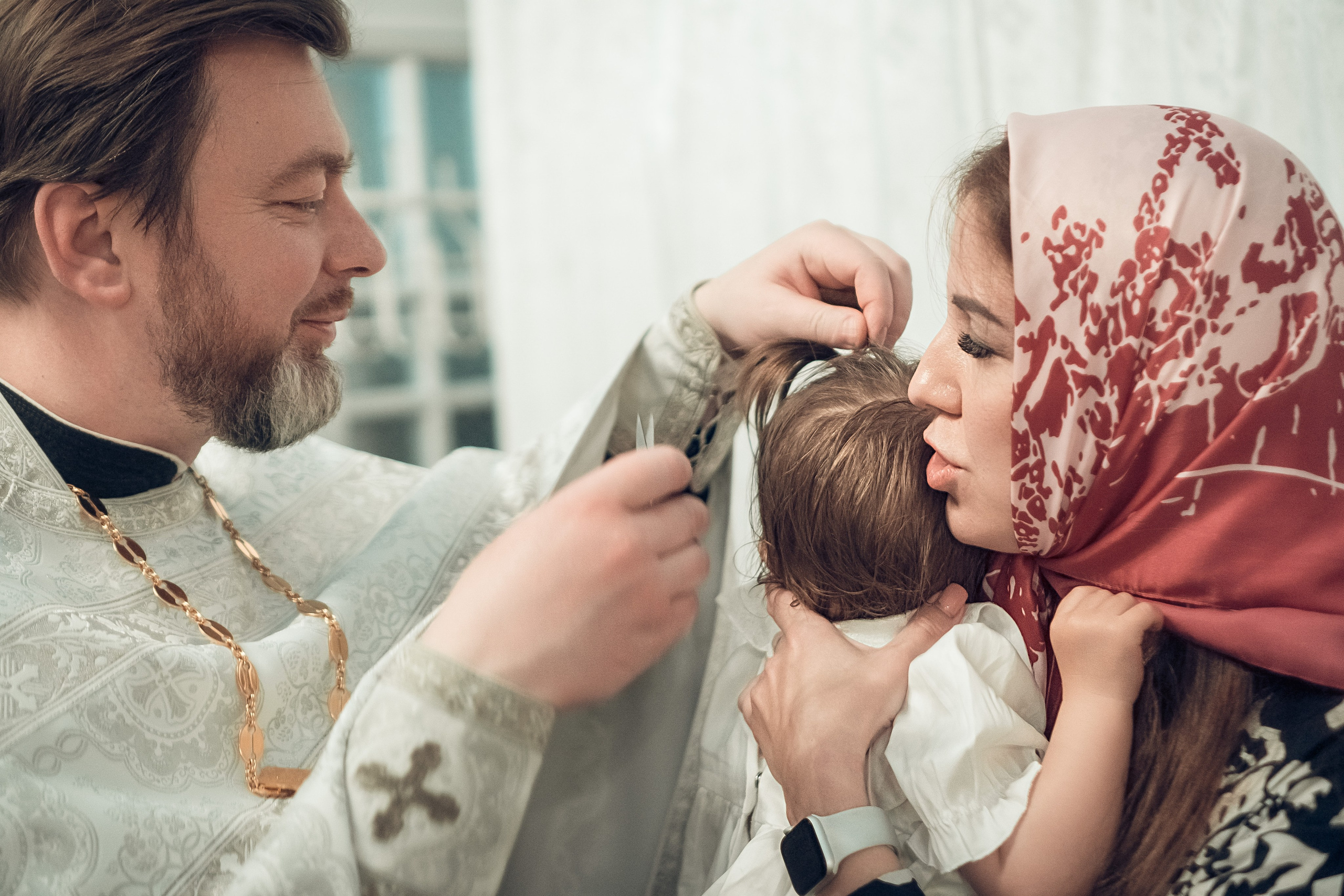 Таинство Крещения Артема, Ангелины и Адрианы