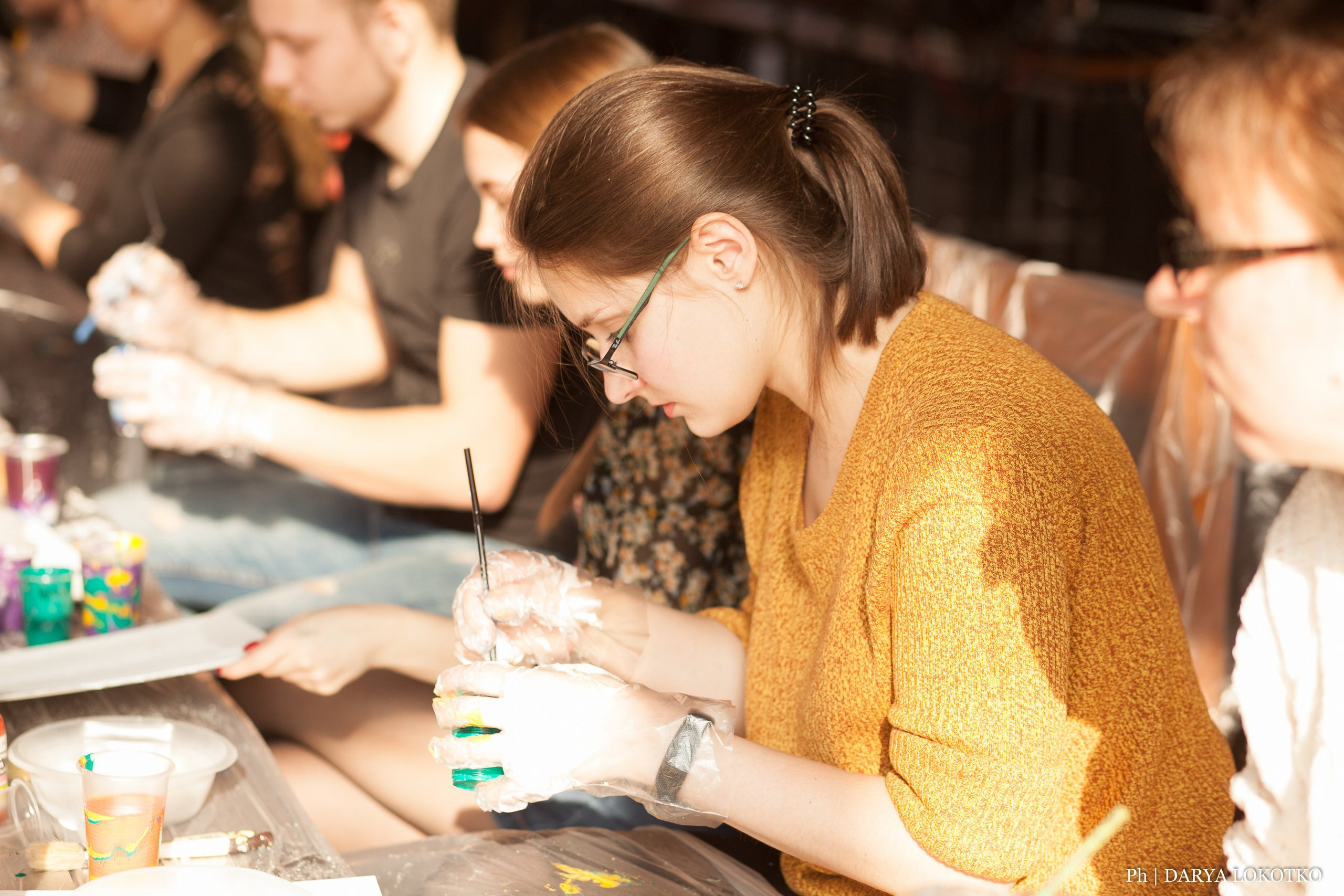 Мастер класс Fluid Art. Фотограф Дарья Локотко в Красноярске