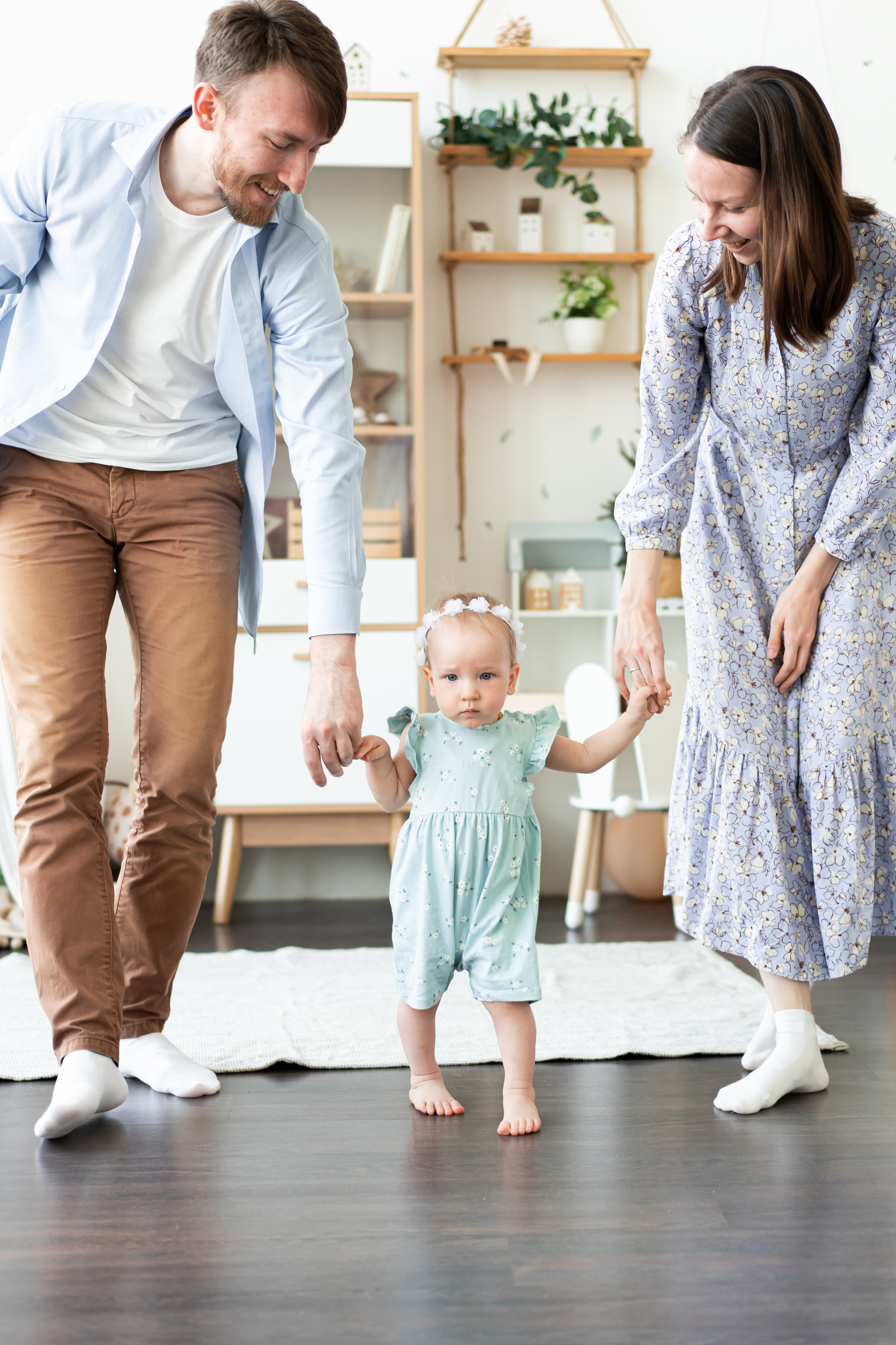 Первый день рождения малыша. Детская, семейная фотостудия в Санкт-Петербурге
