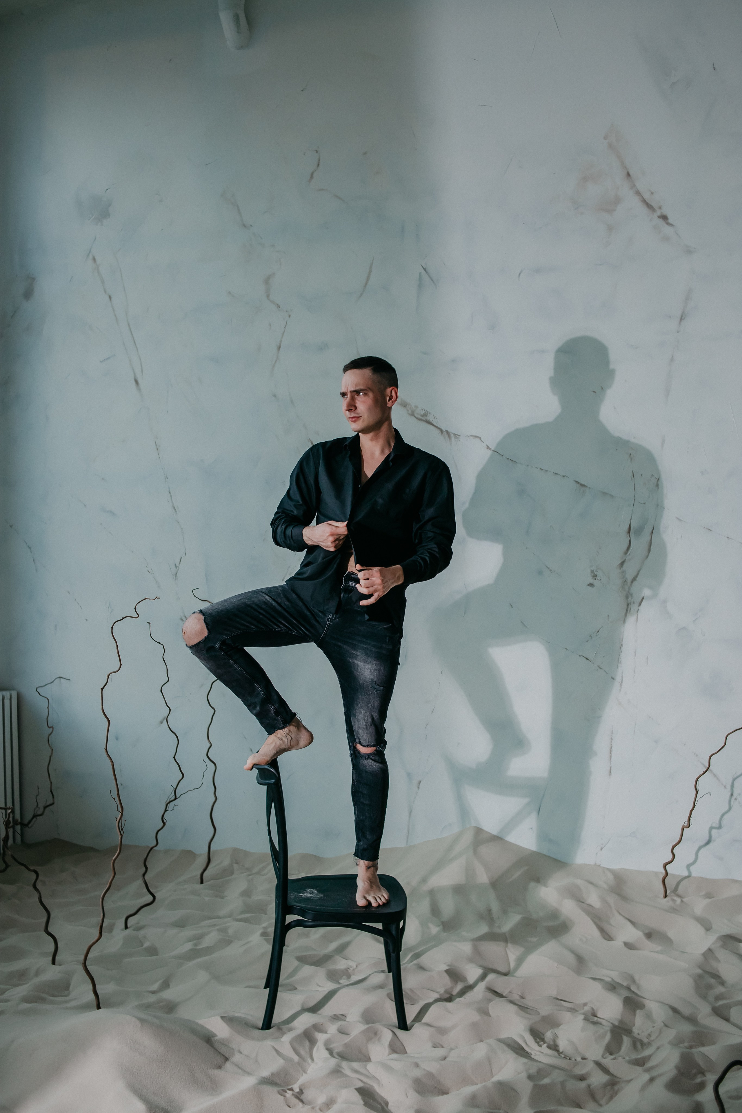 Евгений. Фото в песке. Фотограф Регина Крикунова г. Красноярск