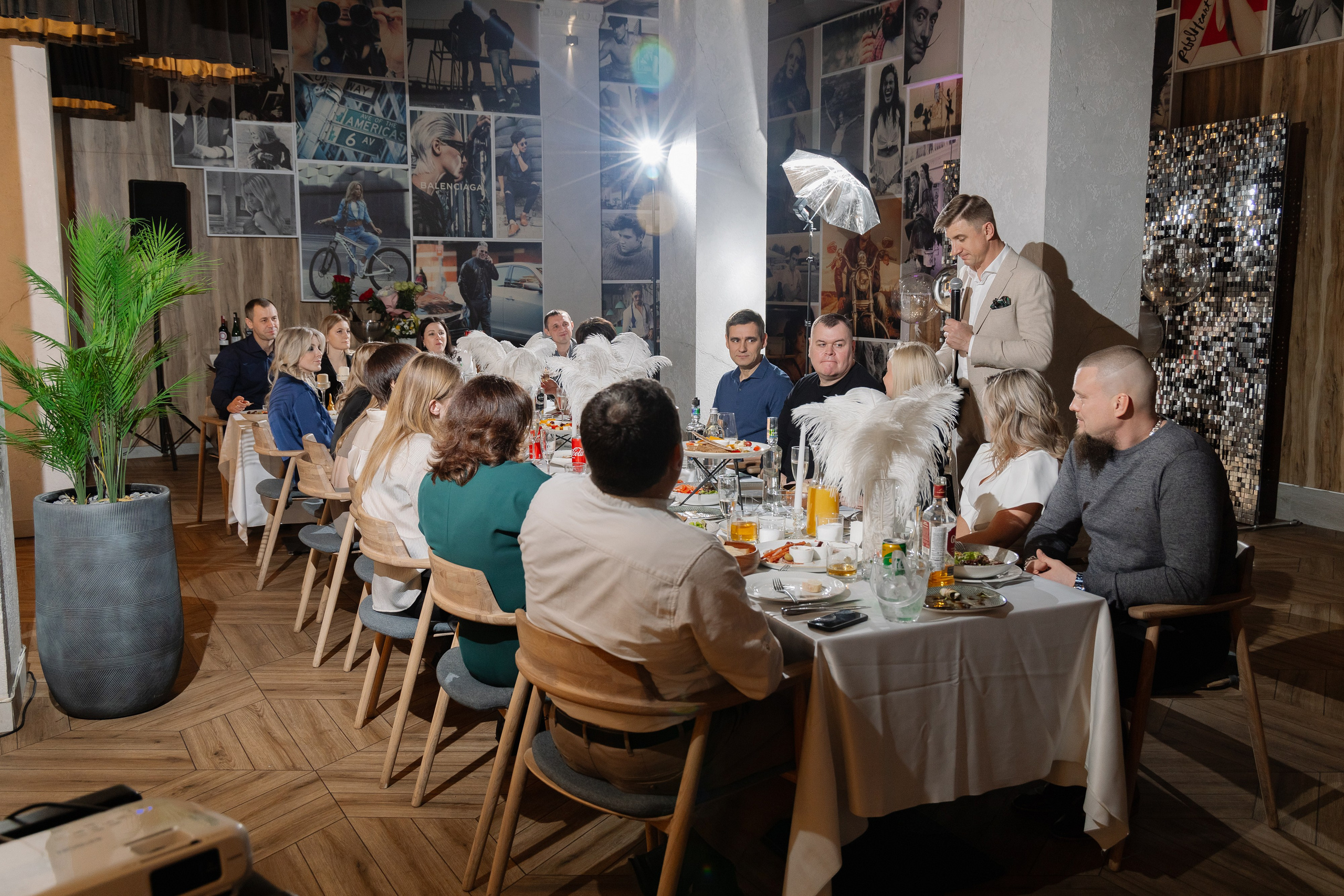 Фотосъемка юбилея в ресторане «Березка» в Минске. Свадебный фотограф в Минске/Беларуси Сергей Спиридонов