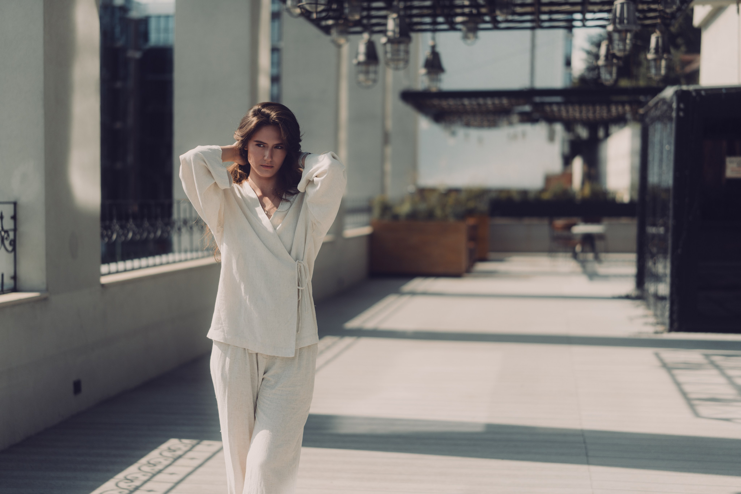 Прогулочная фотосессия с Настей около отеля Тасиго в Казани