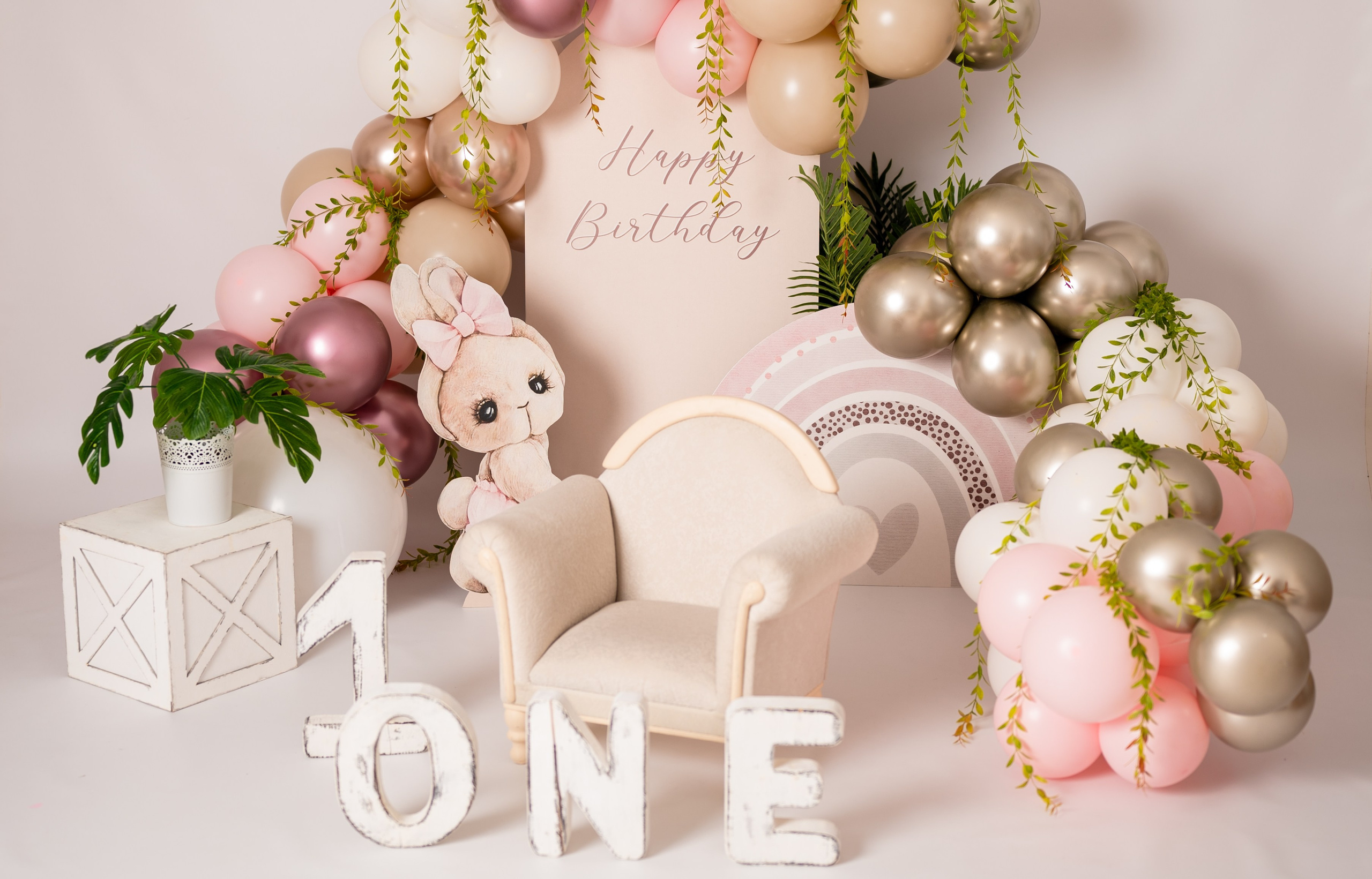 Декоры на Первые годики. Детский и семейный фотограф в Красноярске. Фотосессии новорожденных малышей до 1 месяца