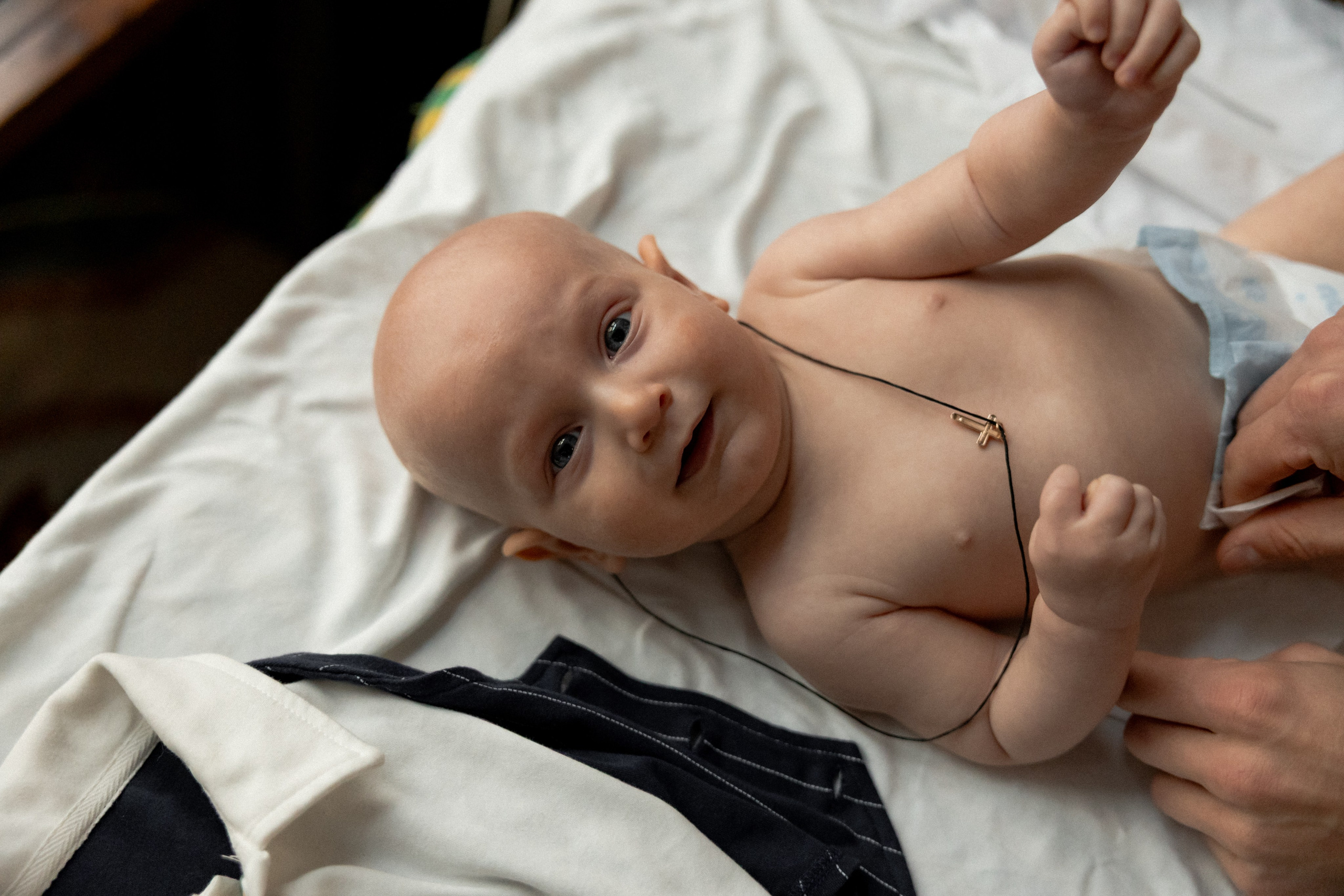 Крещение Ивана в часовне Серафима Саровского