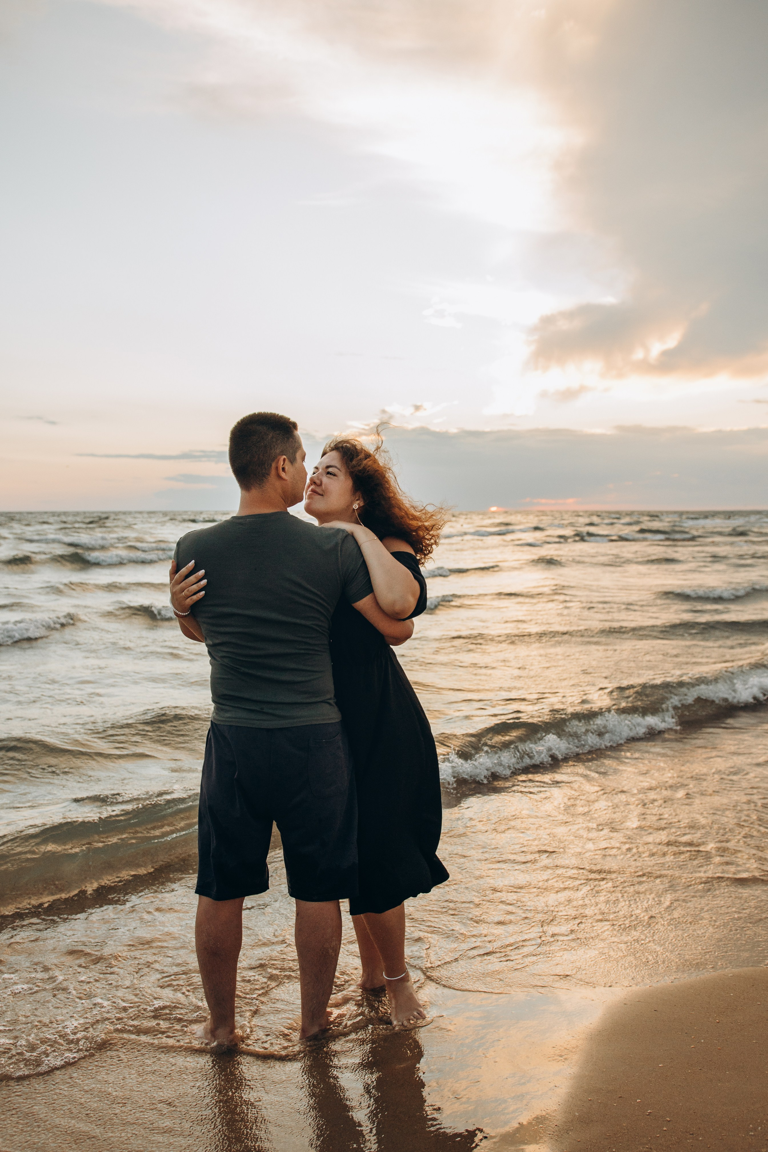 Михаил, Алена и Кирюша — встреча заката с любимыми. Семейный фотограф Новороссийск, Анапа, Геленджик — Юлия Давыдова