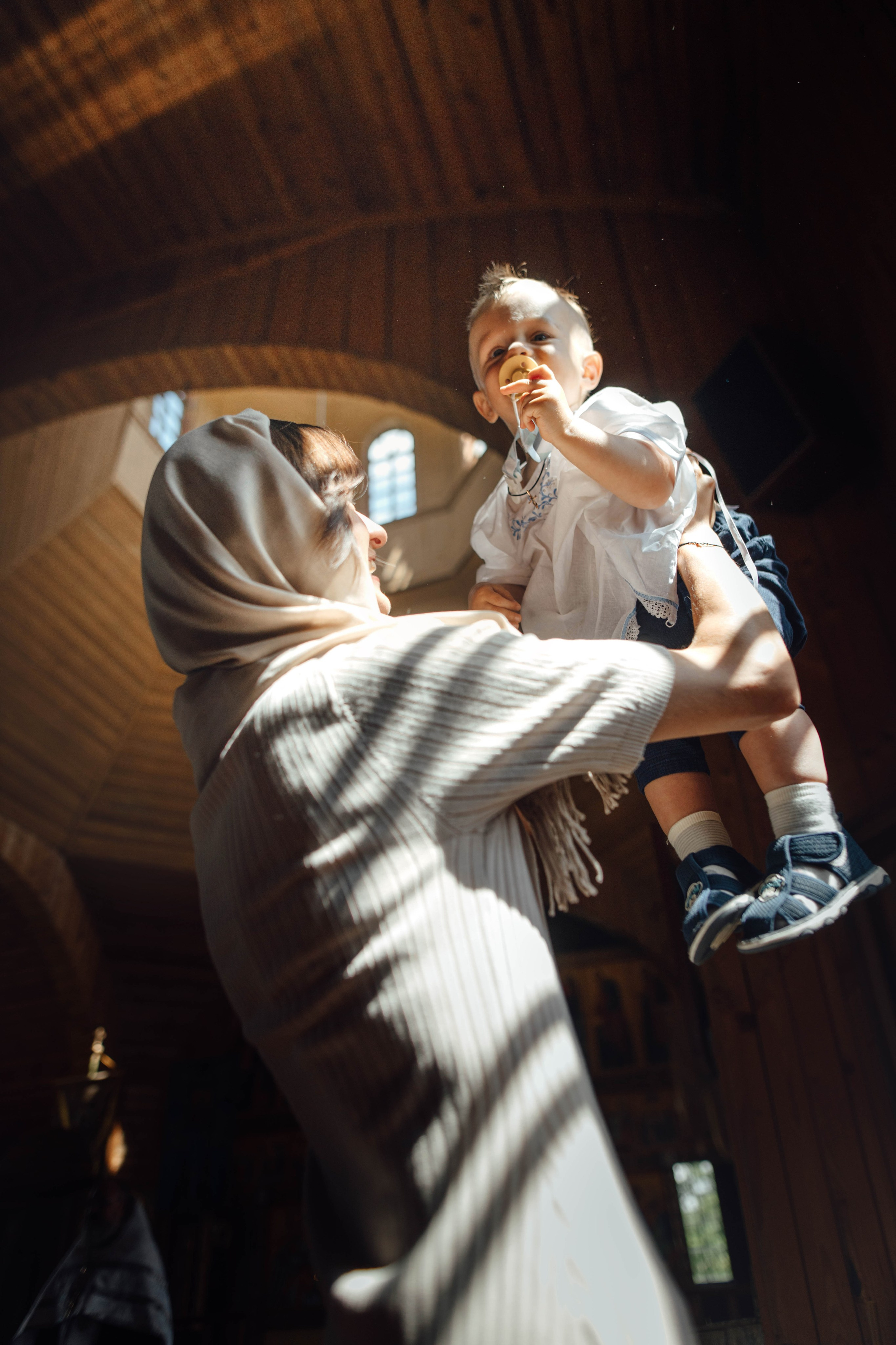 Крещение Тимофея, д. Киевец, храм Святой Троицы, август 2025