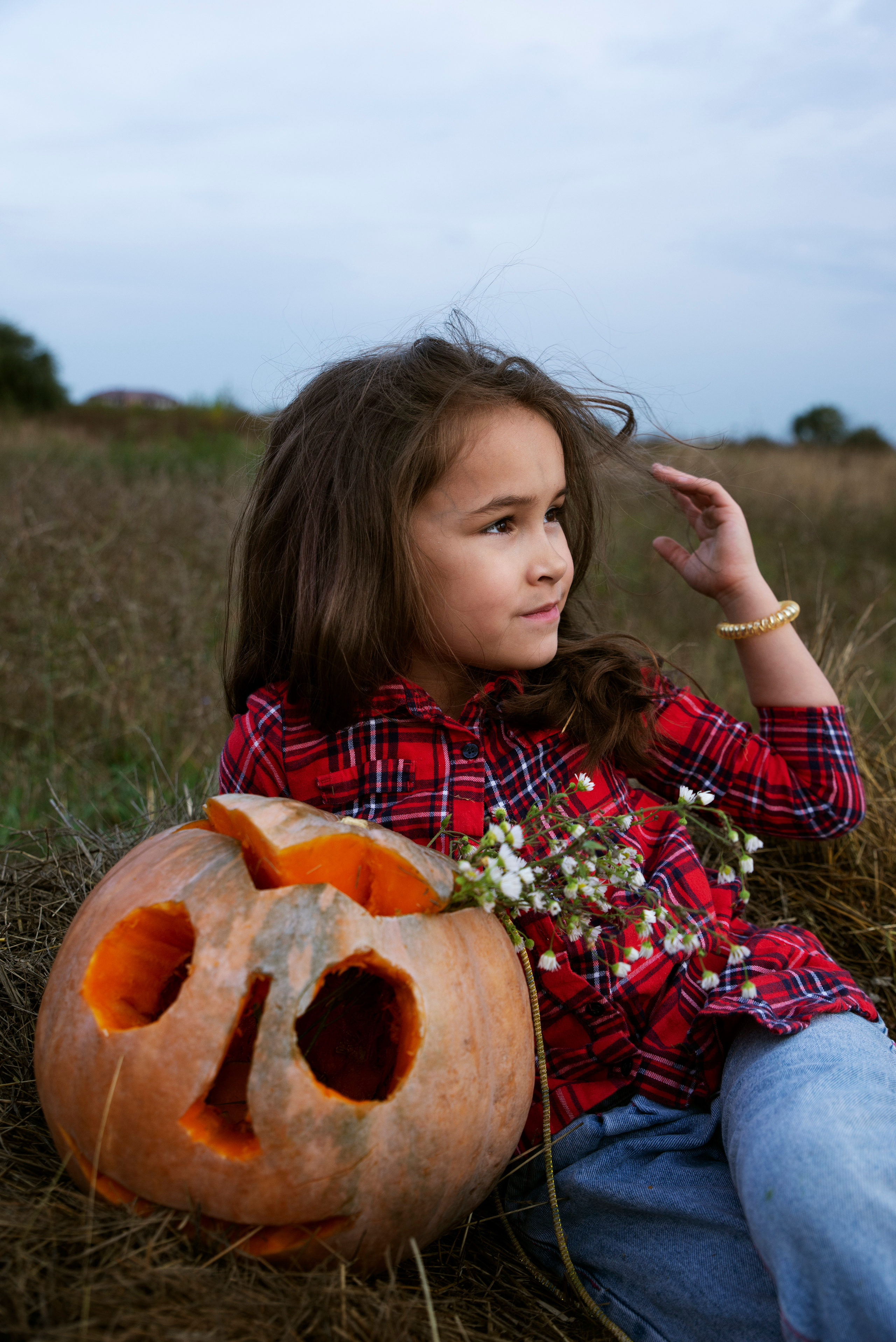 Дети и тыква. Портретный фотограф Краснодар. Ирина Чурюкина