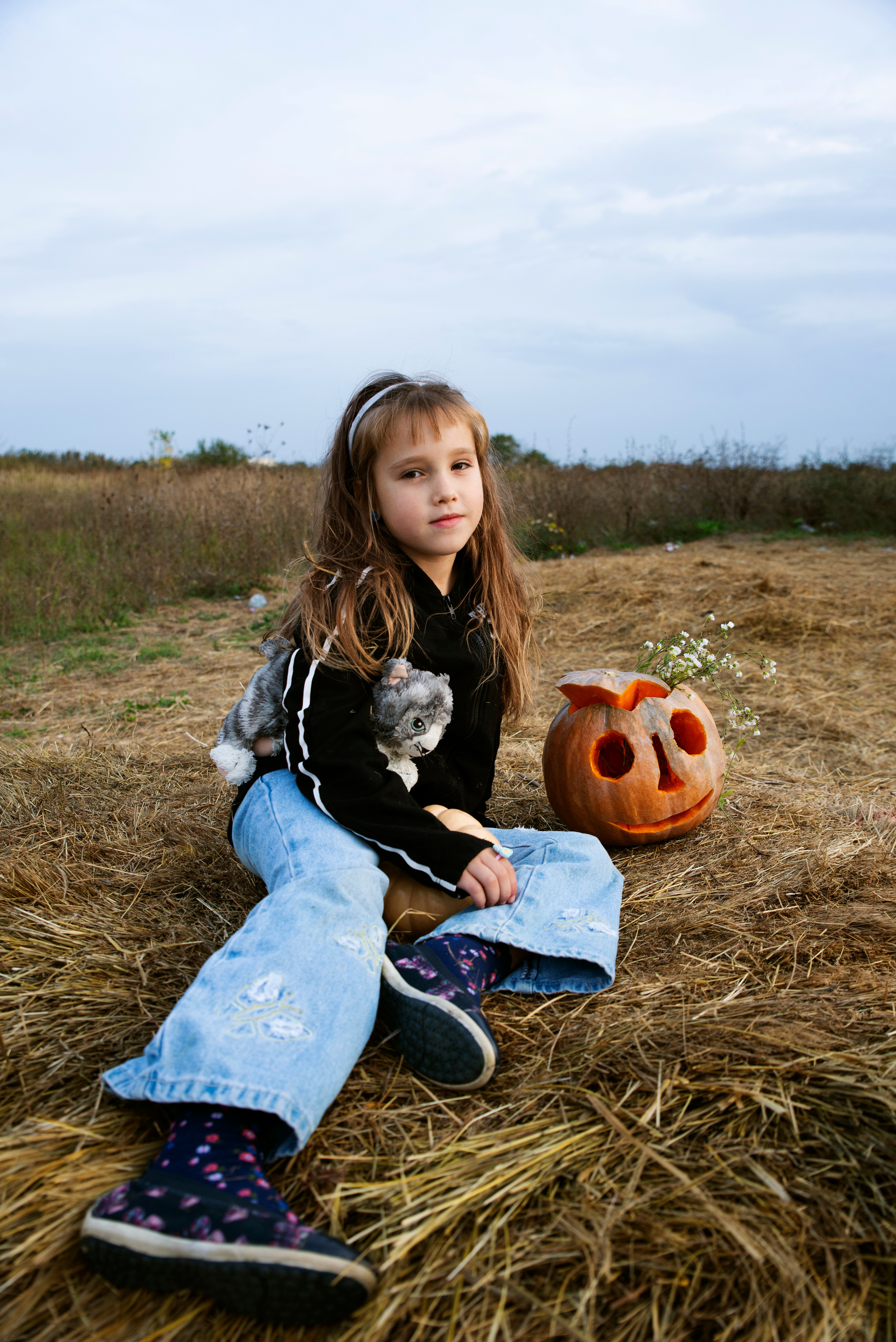 Дети и тыква. Портретный фотограф Краснодар. Ирина Чурюкина