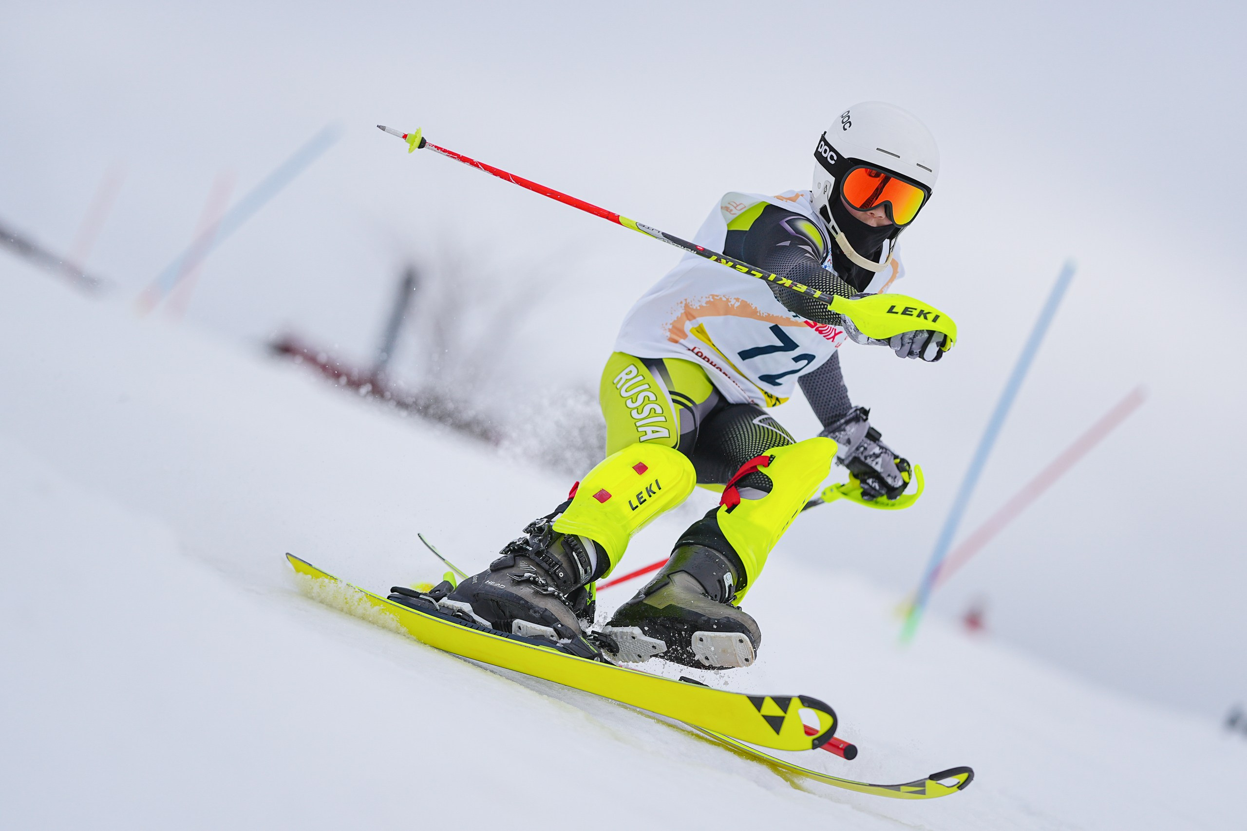 SL (Slalom) - Слалом. Соревнования по горнолыжному спорту. Московская область, Шуколово