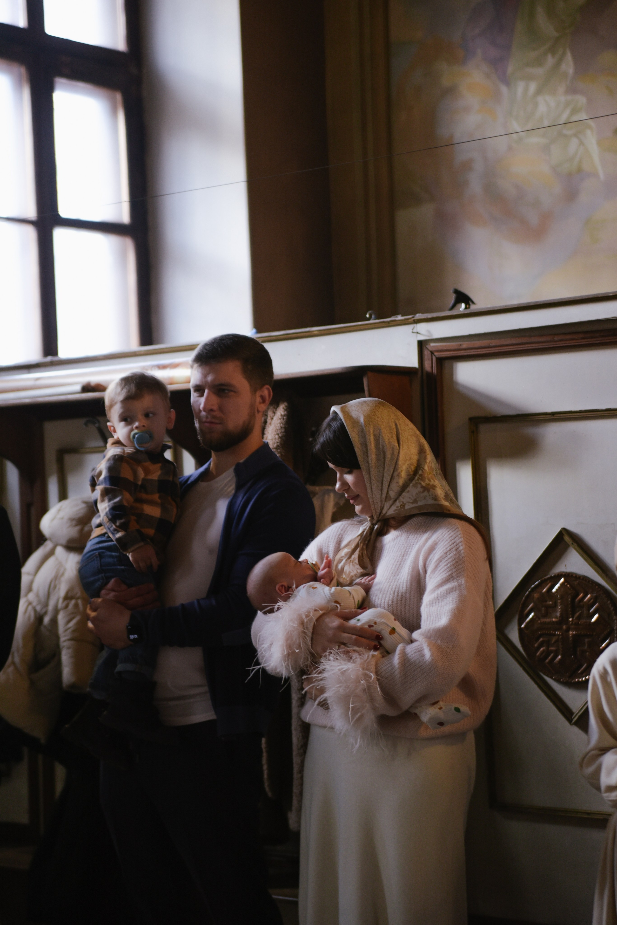 Таинство крещения Савва Храм Воскресения Словущего в Даниловской Слободе. Фотограф Лола Волна, город Москва