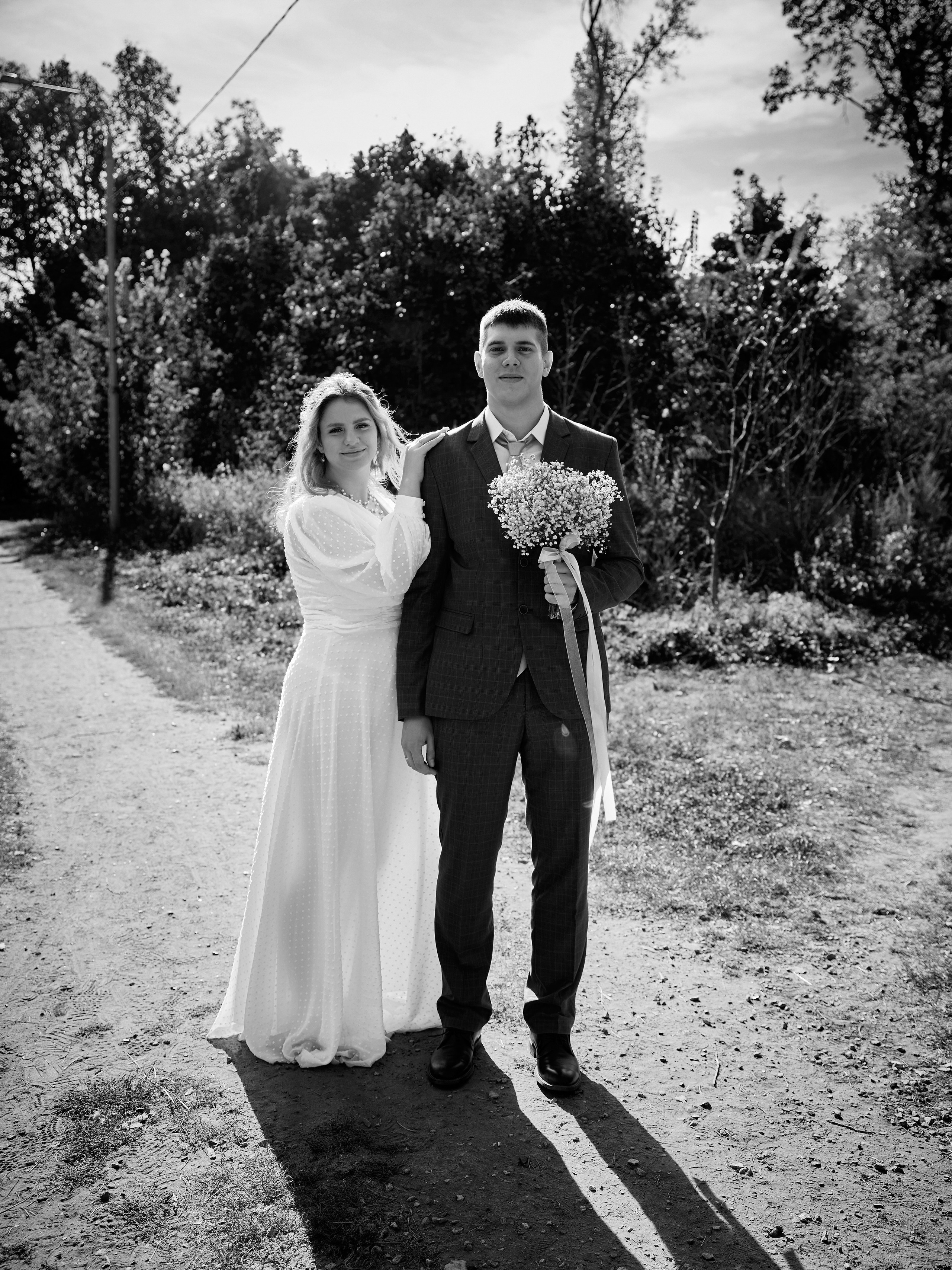 свадебная прогулка в парке