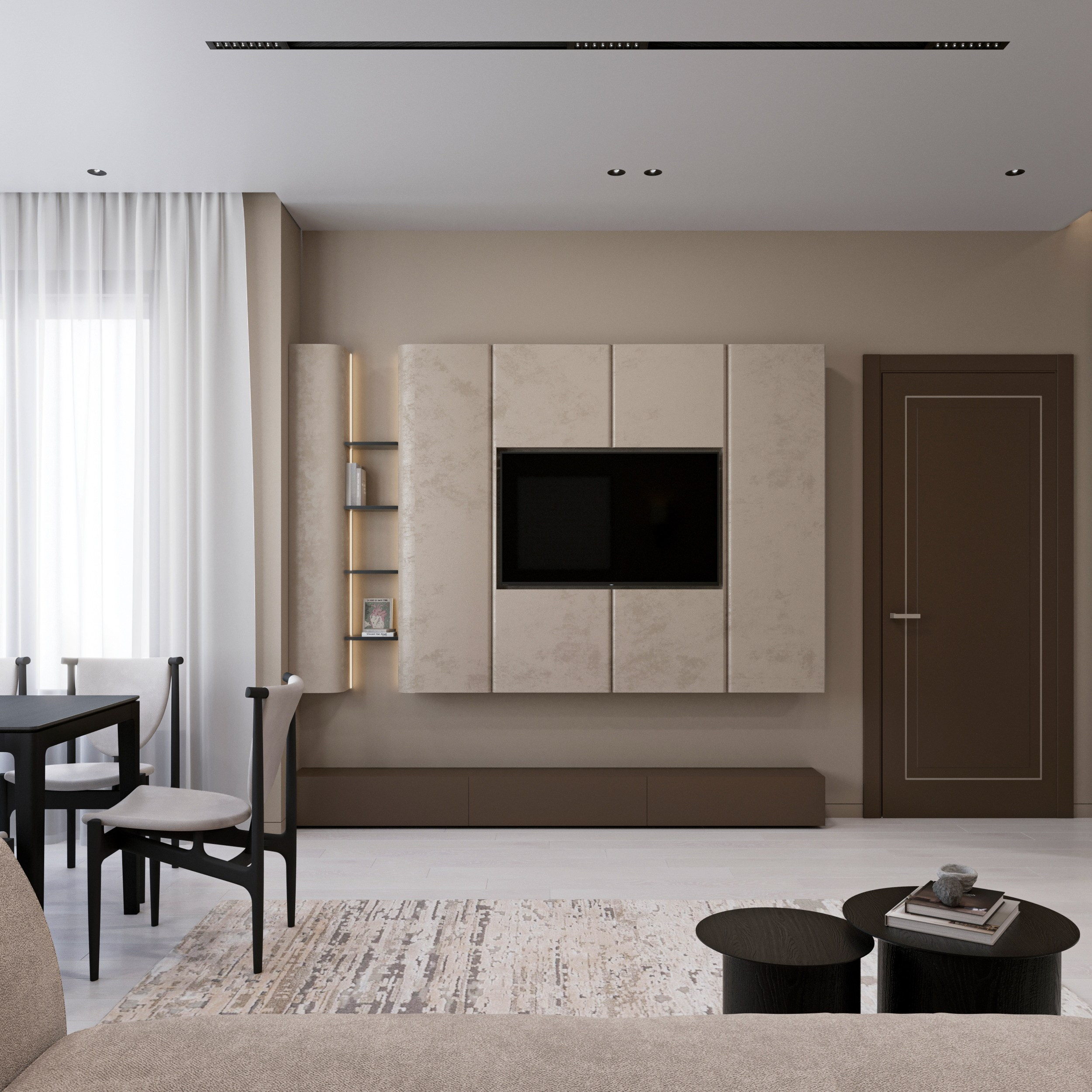 Neva House. 3D visualization of exteriors and interiors