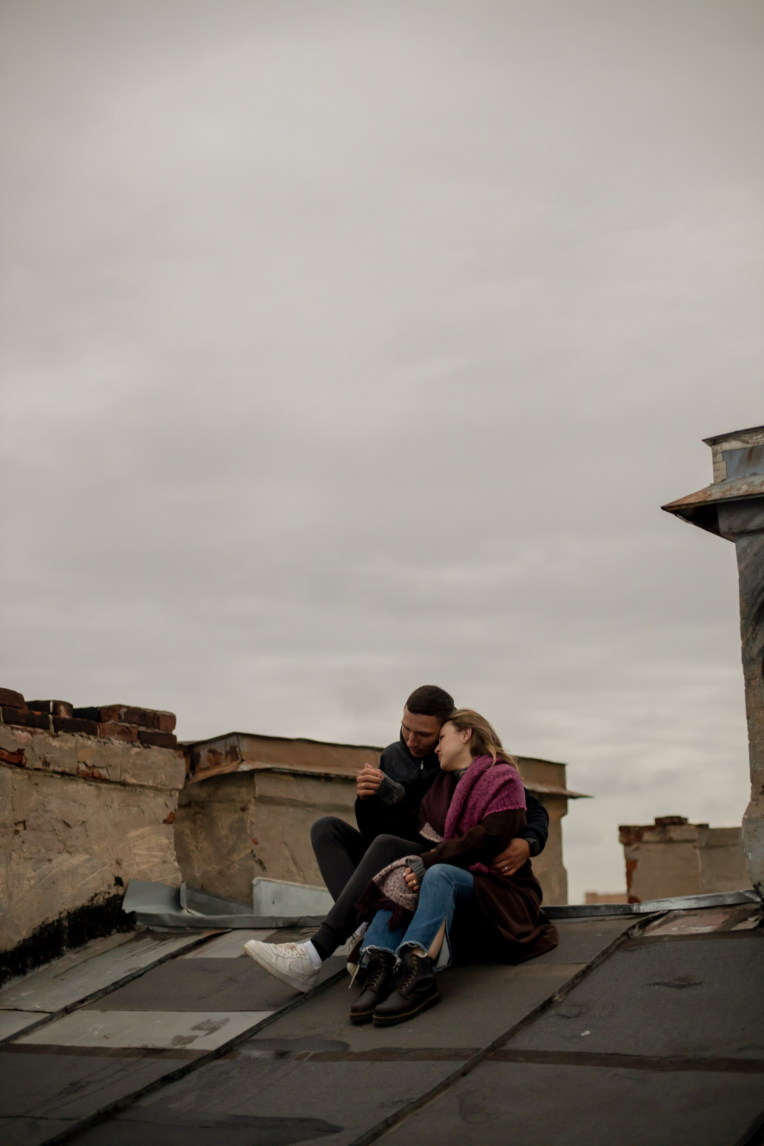 Лав стори на крыше. Свадебный и семейный фотограф в Москве Диана Левченко