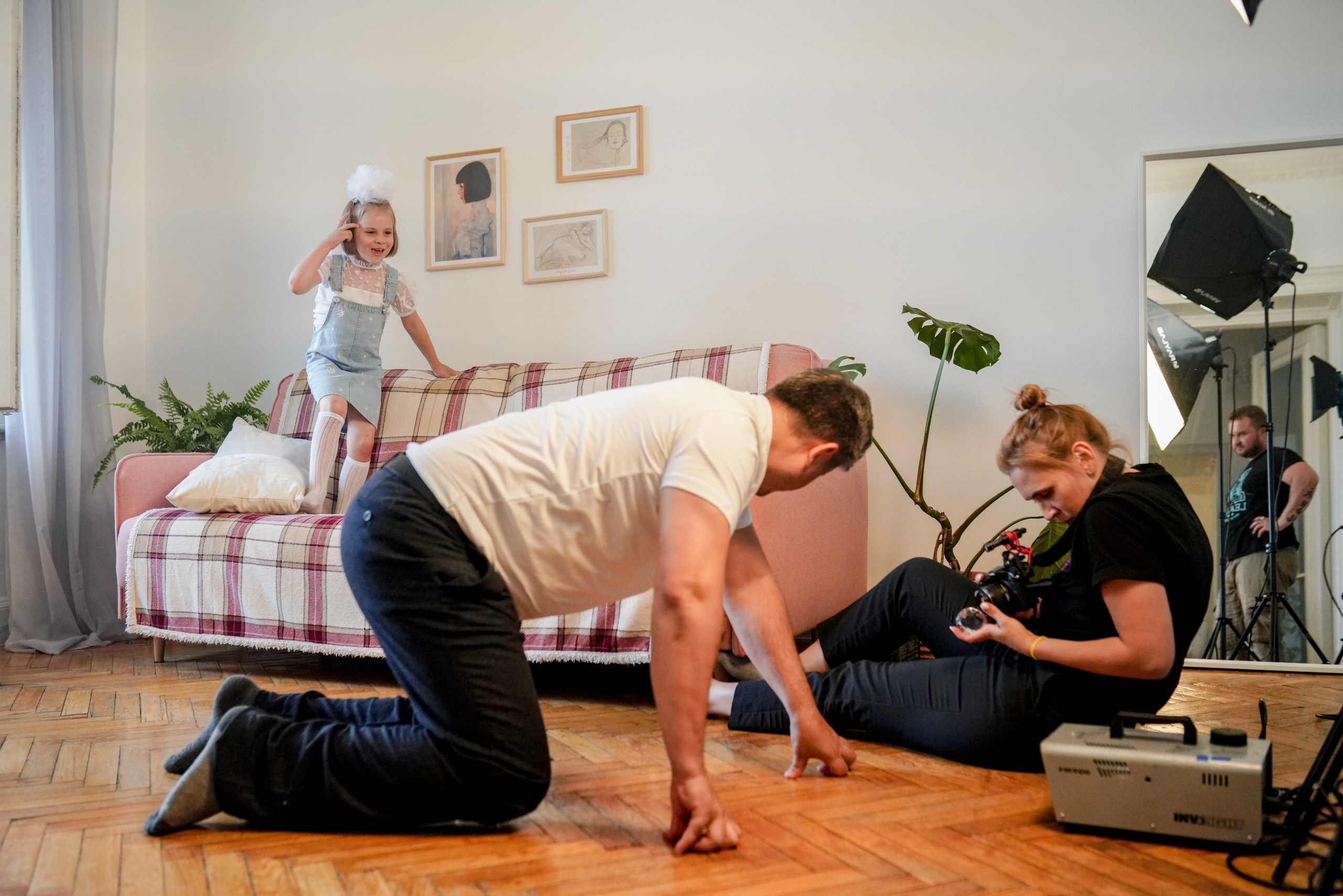 Бэкстейдж со съемок фильма. Семейный фотограф в Москве Лилия Лебедева